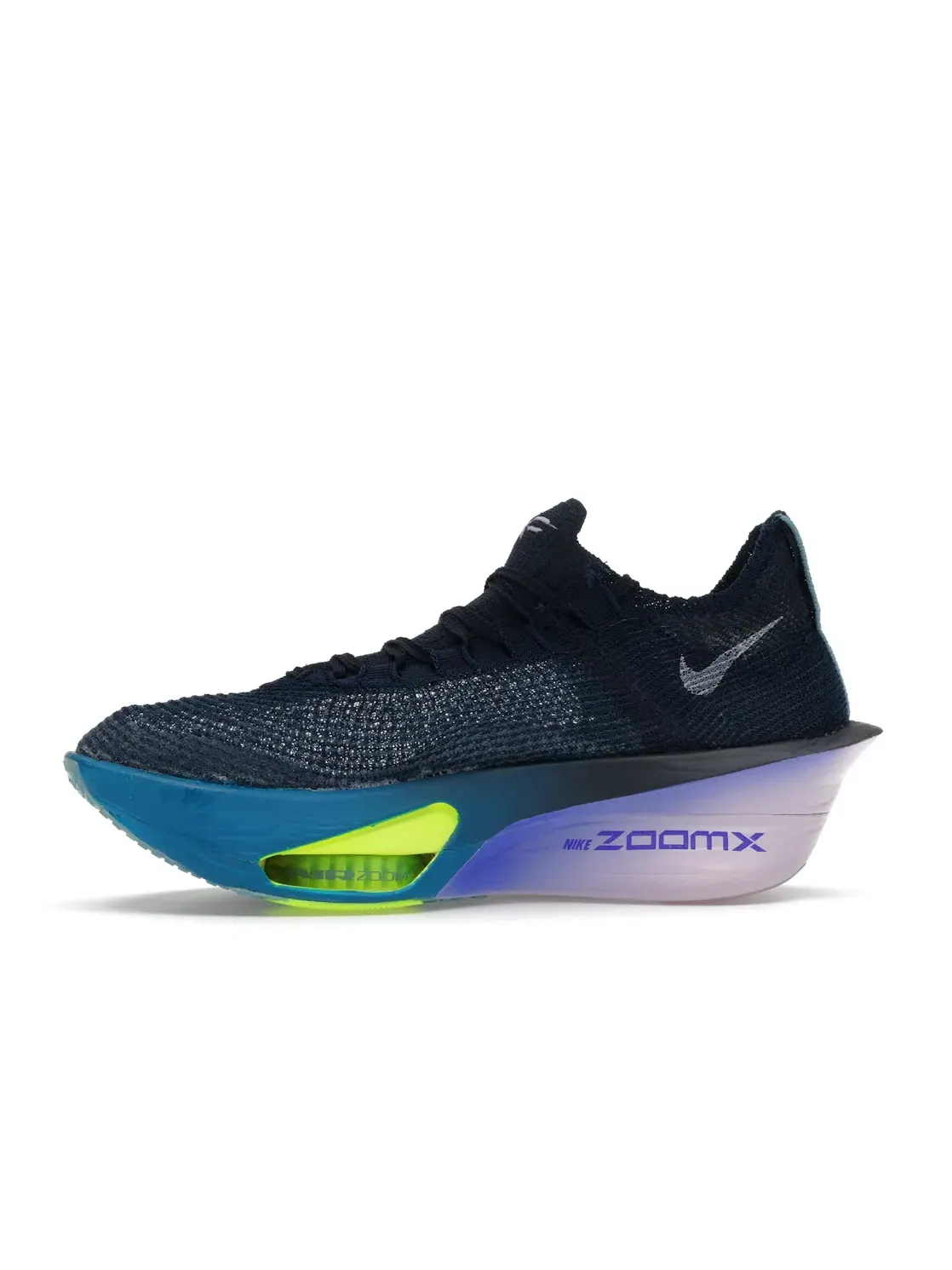 Мужские кроссовки для бега с системой Air Zoom Alphafly Next% 3 Nike — изображение 3 из 4, фиолетовый/белый