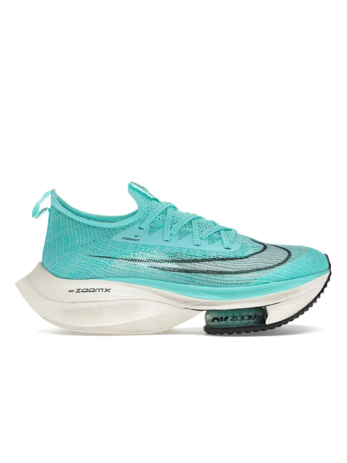 Женские кроссовки для бега с технологией Flyknit Nike Air Zoom Alphafly Next — изображение 1 из 4, белый-черный-голубой