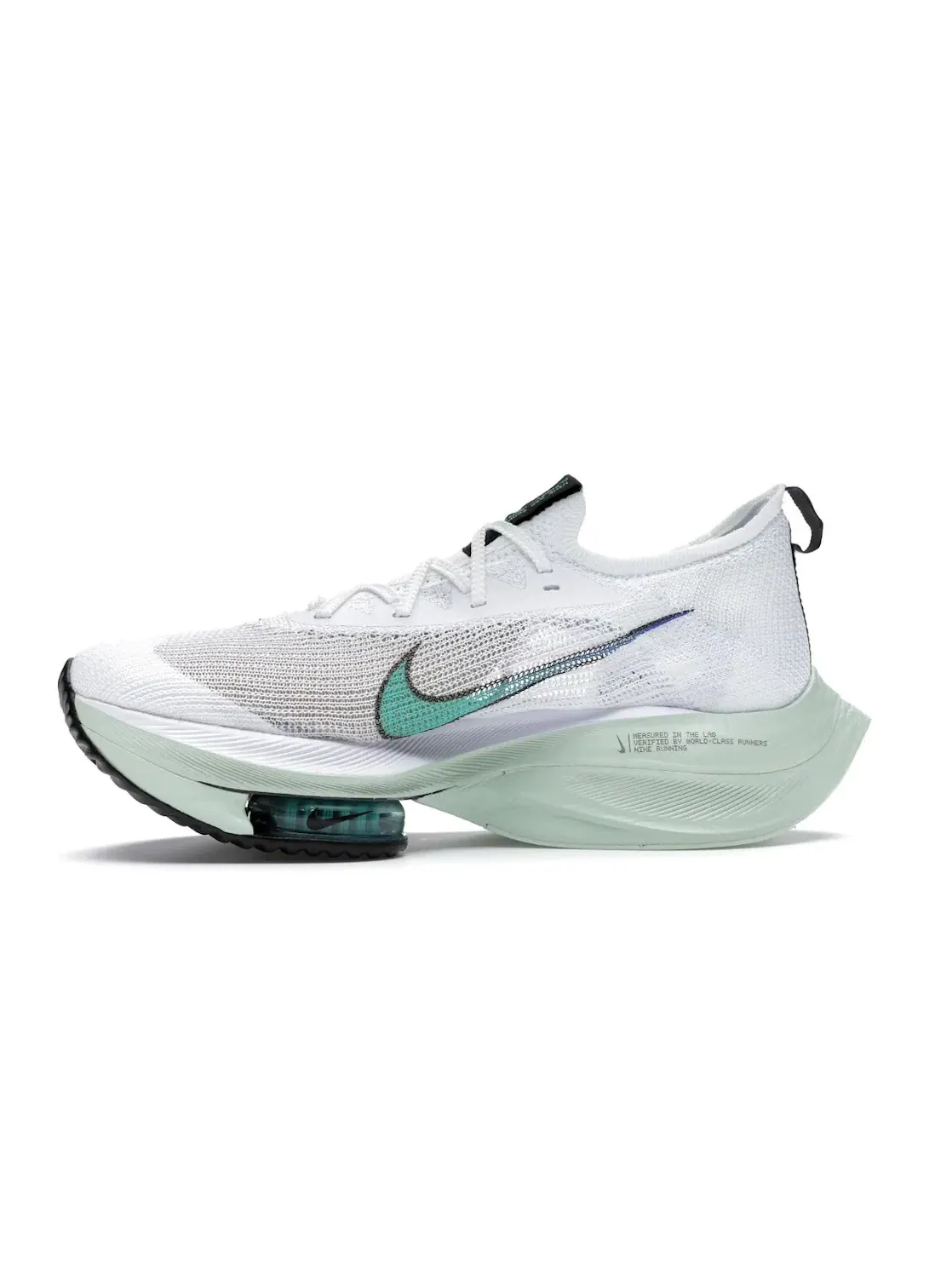 Мужские кроссовки с карбоновой пластиной Nike Air Zoom Alphafly Next% Nike — изображение 3 из 4, белый/черный-красный