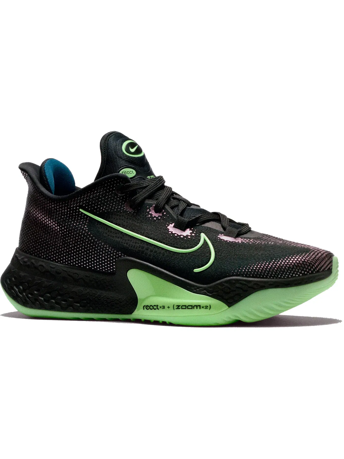 Мужские кроссовки для баскетбола Nike Air Zoom BB Nxt Nike — изображение 1 из 1, черный/зеленый