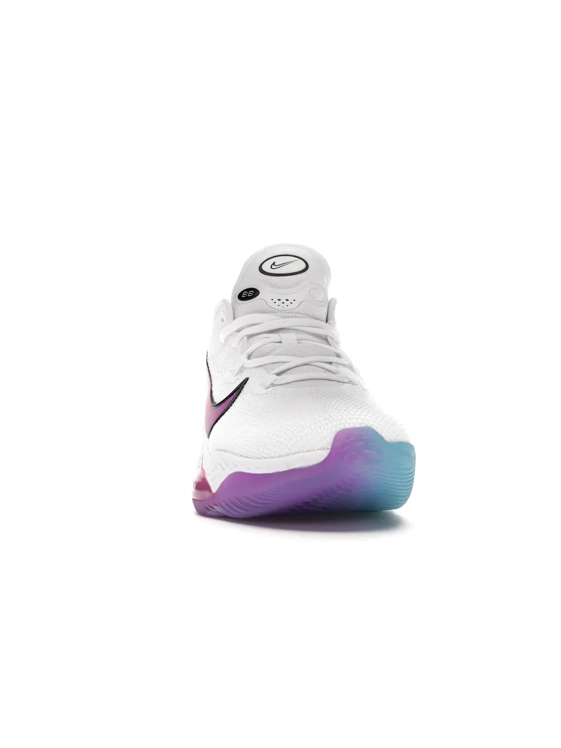 Мужские баскетбольные кроссовки Nike Air Zoom BB NXT Rawthentic — изображение 2 из 4, белый/фиолетовый-белый
