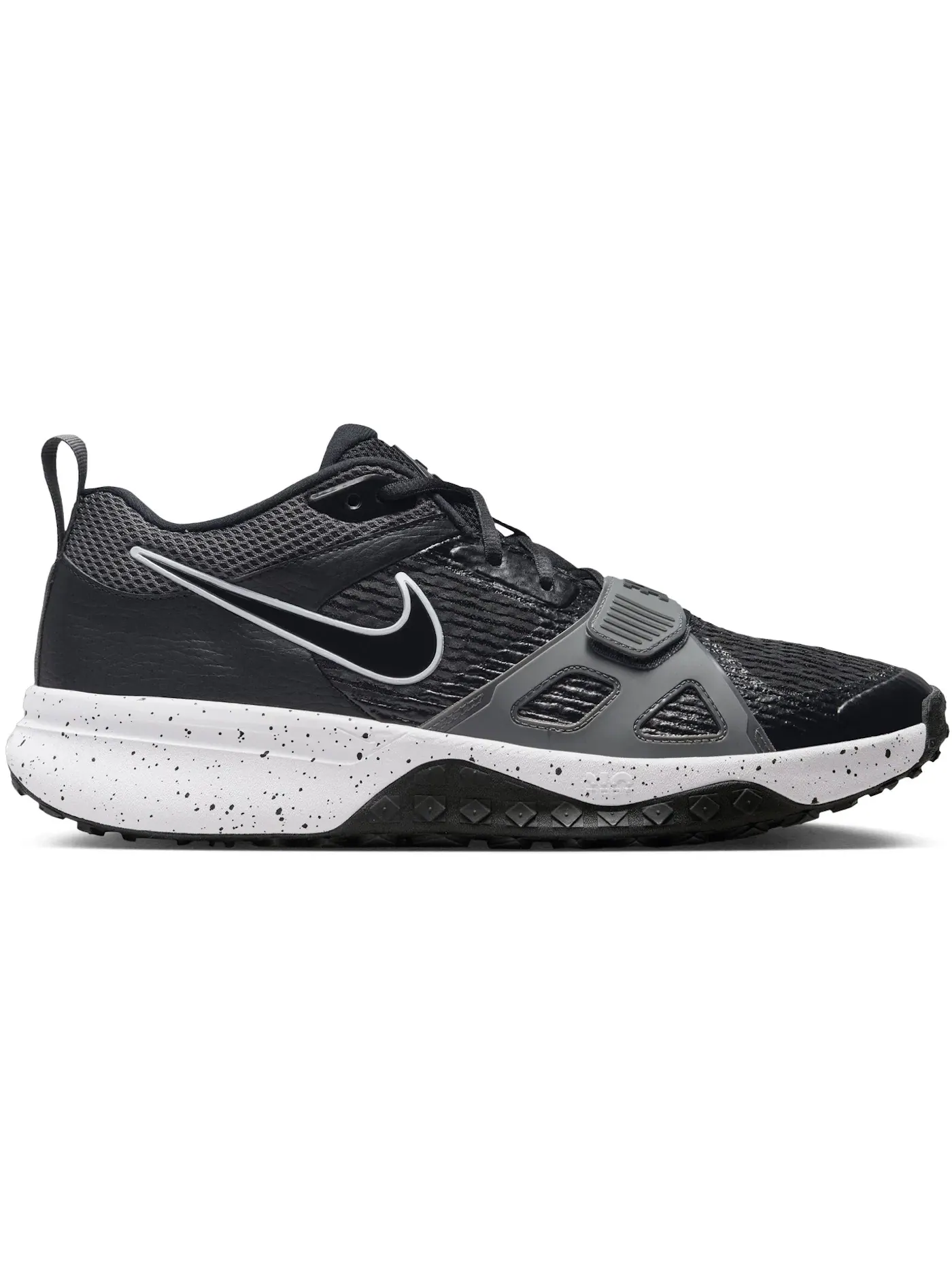 Мужские кроссовки с амортизацией Nike Air Zoom Diamond Elite Turf Nike — изображение 1 из 1, черный/серый//белый