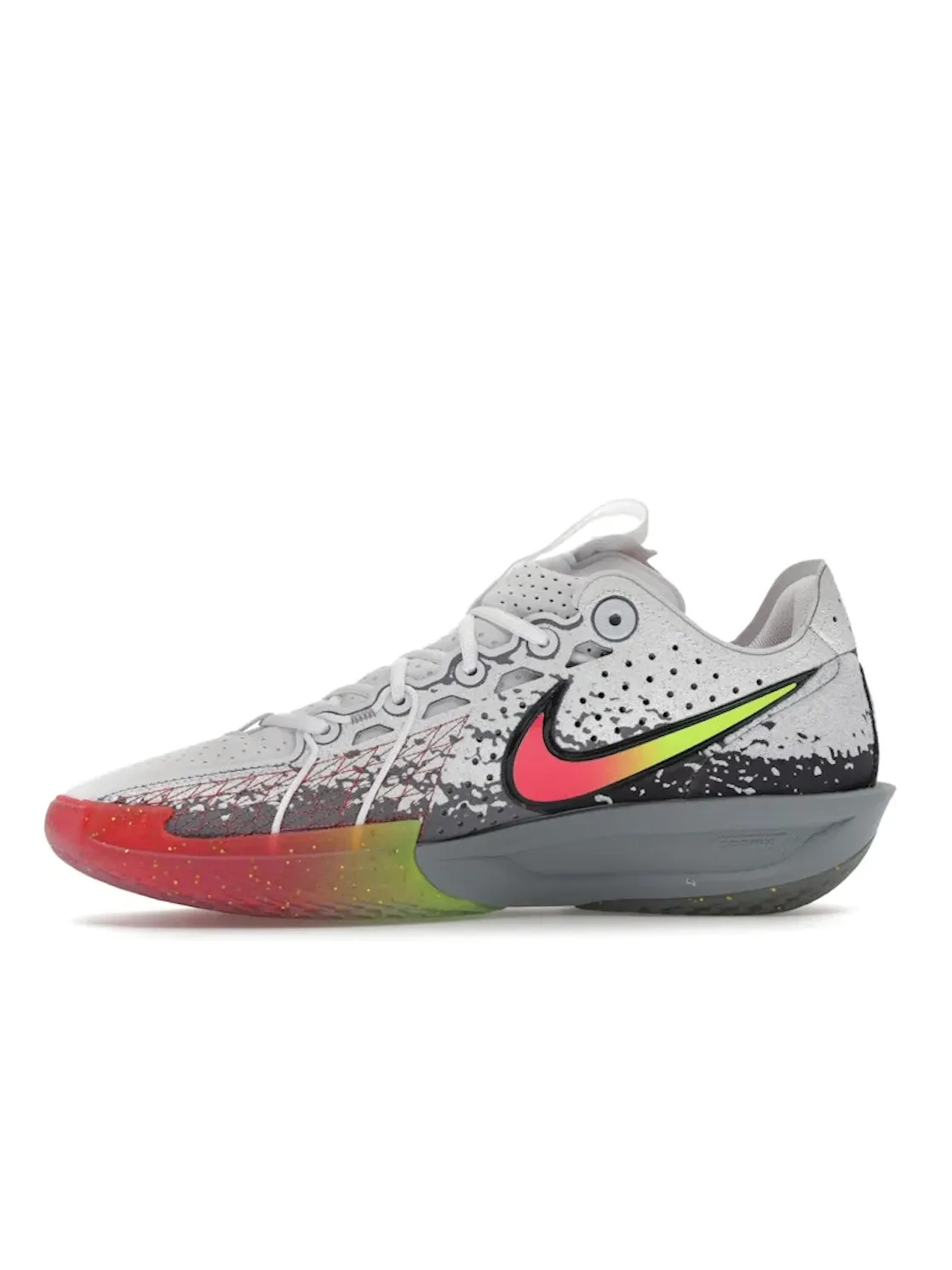 Мужские кроссовки с амортизацией Nike Air Zoom GT Cut 3 Nike — изображение 3 из 4, серый/яркий