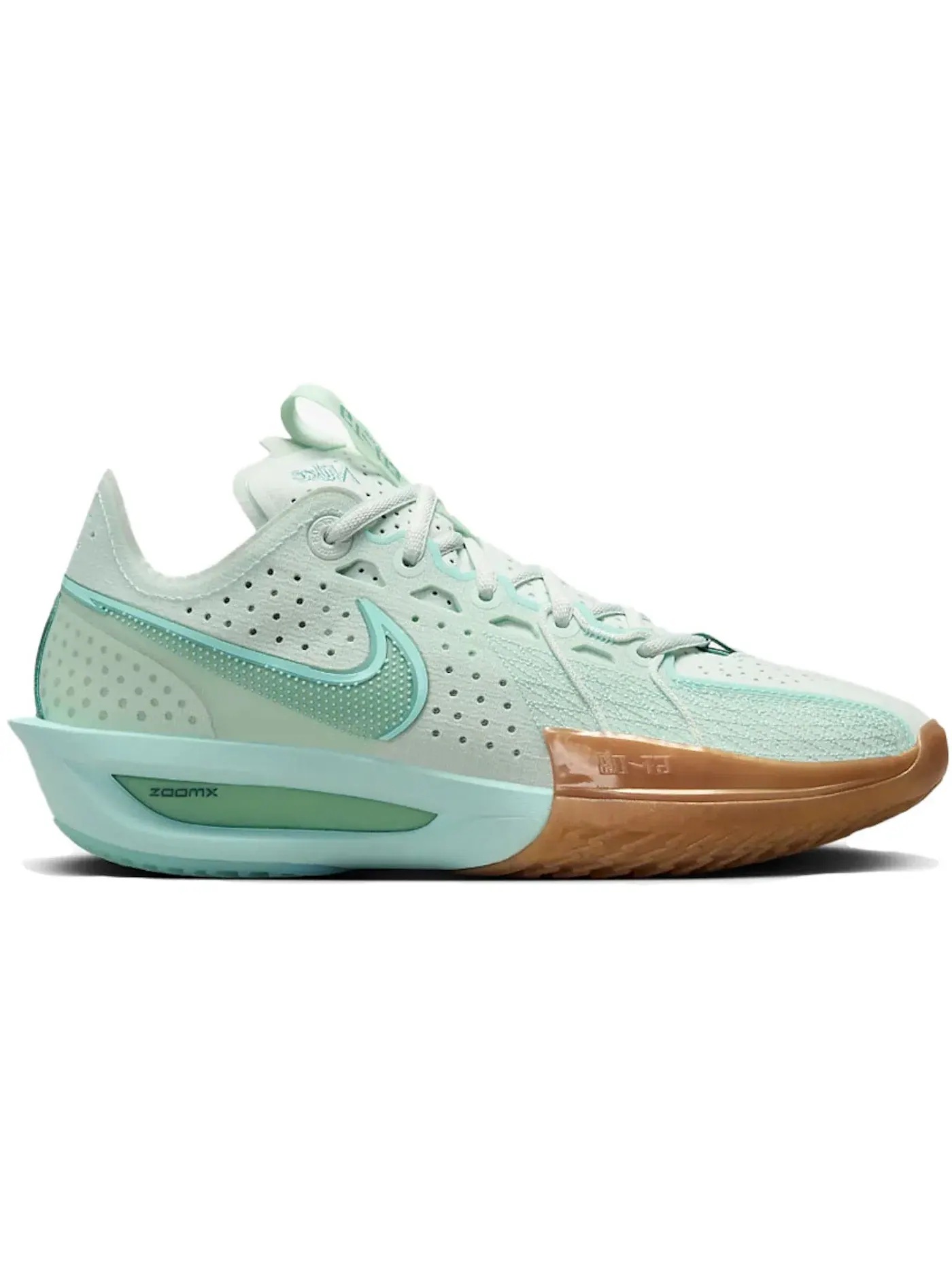 Женские кроссовки для баскетбола Nike Air Zoom GT Cut 3 — изображение 1 из 1, зеленый//оранжевый