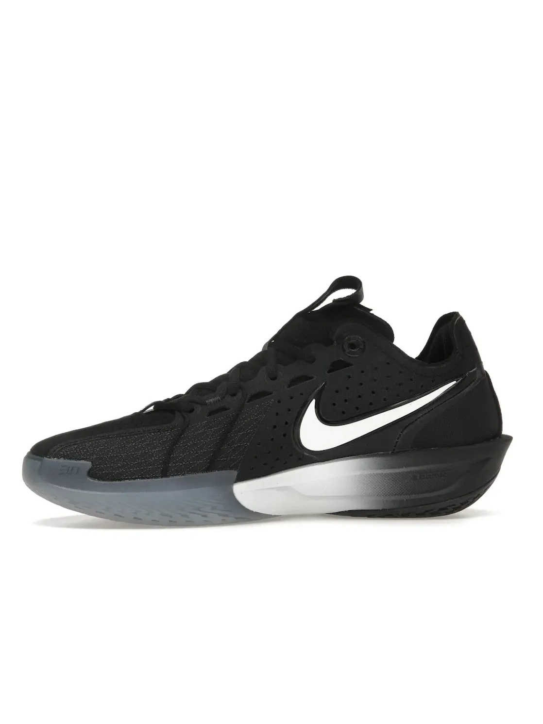 Мужские кроссовки баскетбольные Nike Air Zoom GT Cut 3 — изображение 3 из 4, черный/белый