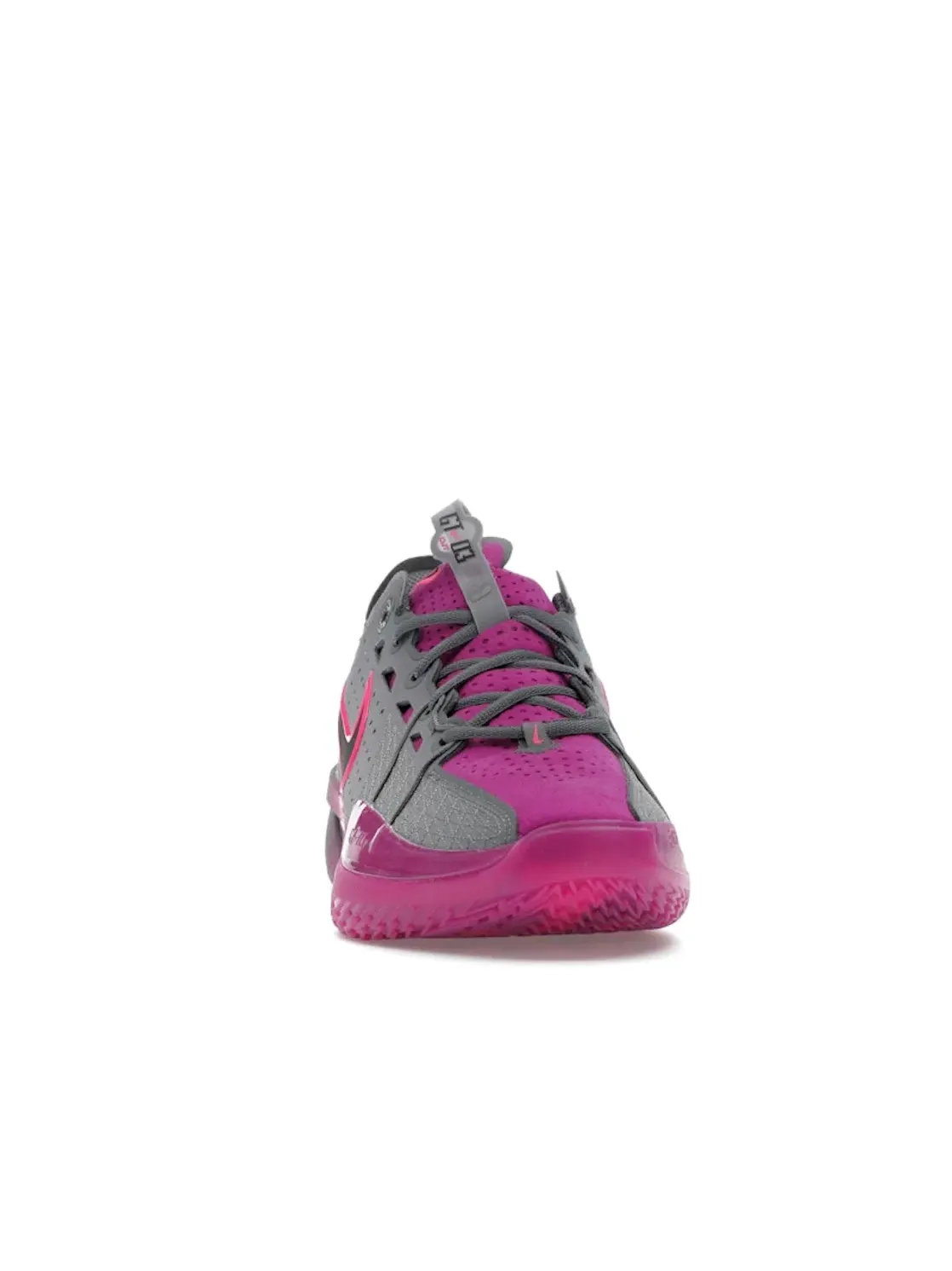 Мужские кроссовки для баскетбола Nike Air Zoom GT Cut 3 — изображение 2 из 4, серый//розовый/черный