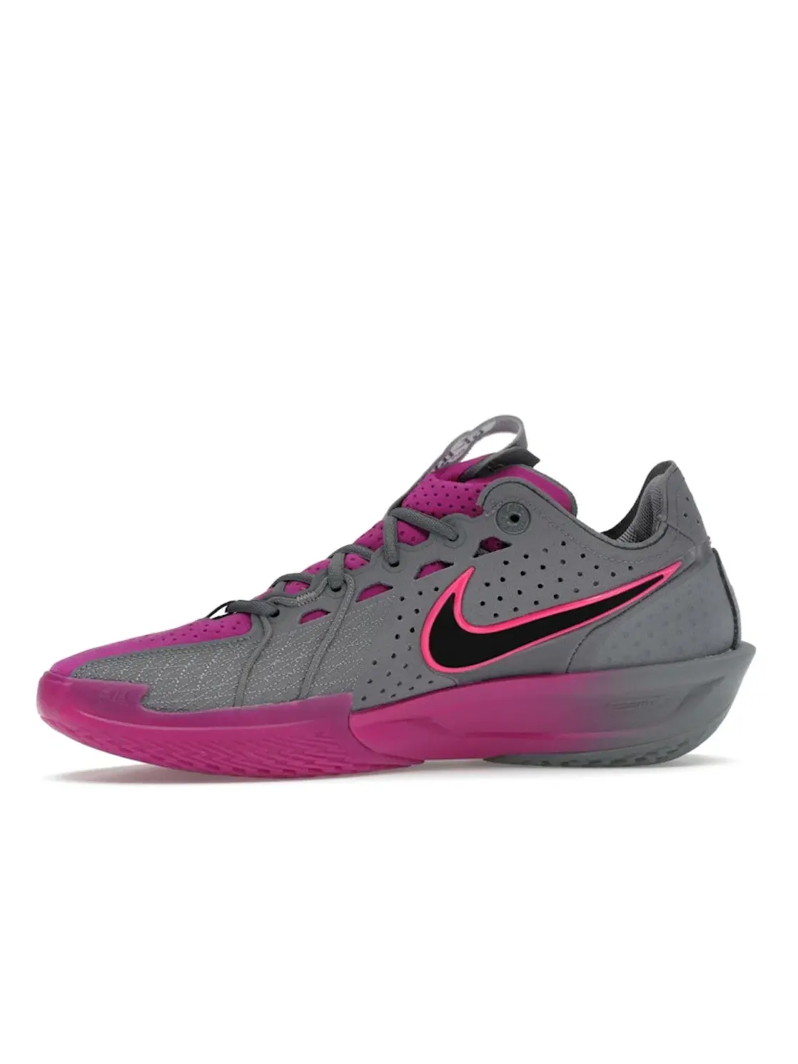 Мужские кроссовки для баскетбола Nike Air Zoom GT Cut 3 — изображение 3 из 4, серый//розовый/черный