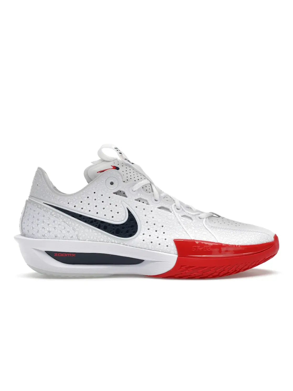 Мужские кроссовки для баскетбола с максимальной амортизацией Nike Air Zoom GT Cut 3 — изображение 1 из 4, белый/-красный