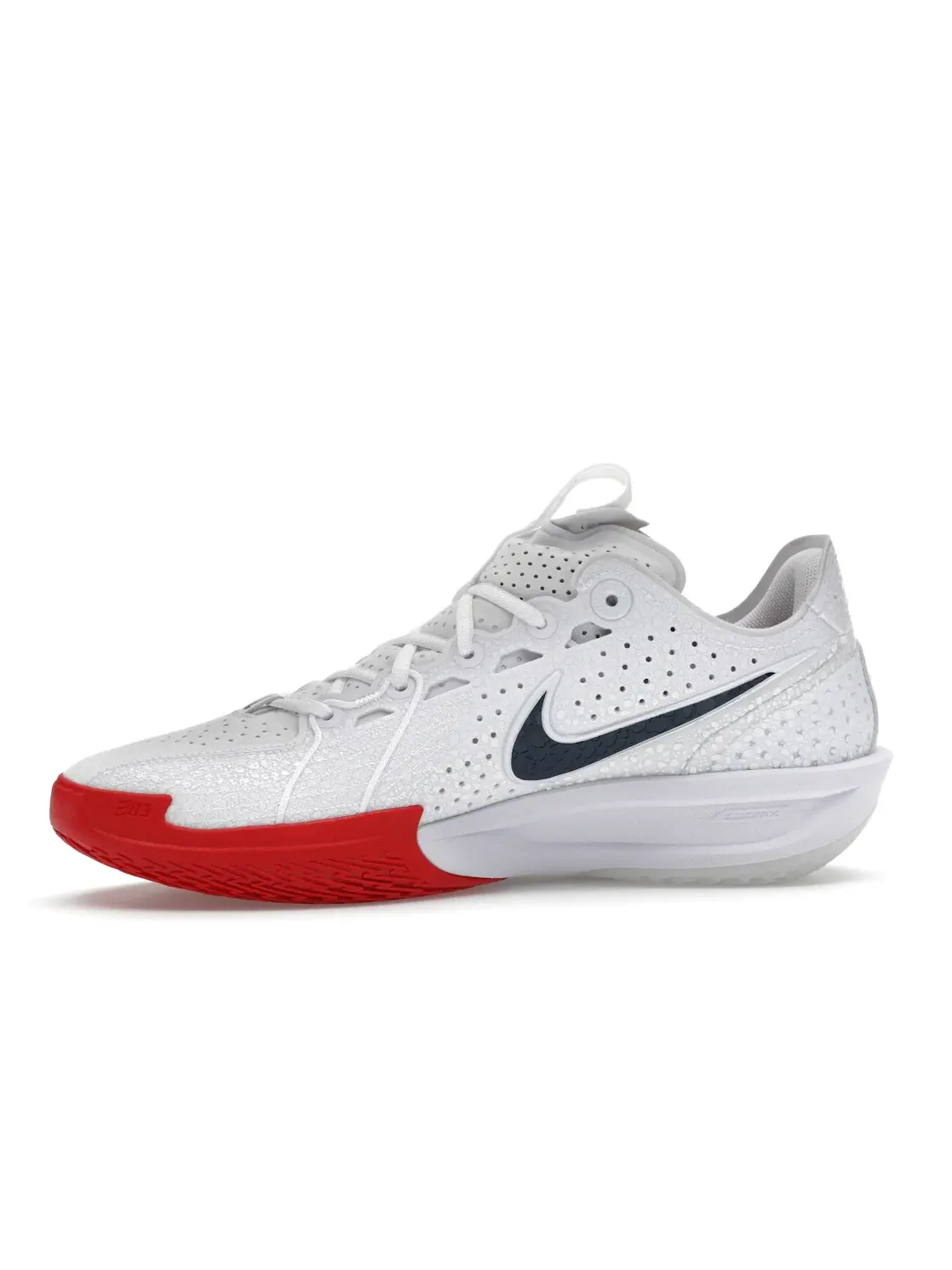 Мужские кроссовки для баскетбола с максимальной амортизацией Nike Air Zoom GT Cut 3 — изображение 3 из 4, белый/-красный