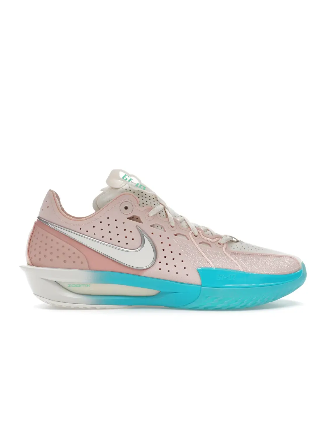 Мужские кроссовки для баскетбола с низким силуэтом Nike Air Zoom GT Cut 3 — изображение 1 из 4, металлик серебристый