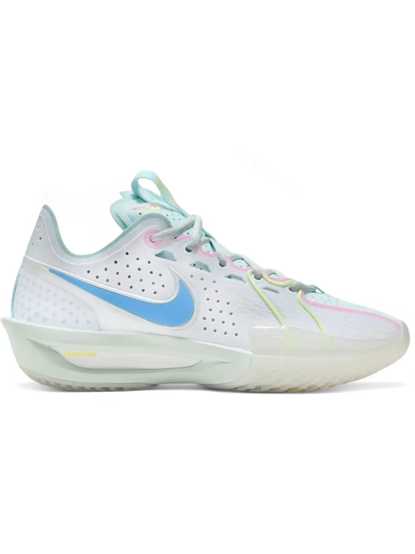 Женские кроссовки для баскетбола Nike Air Zoom GT Cut 3 — изображение 1 из 1, белый/синий
