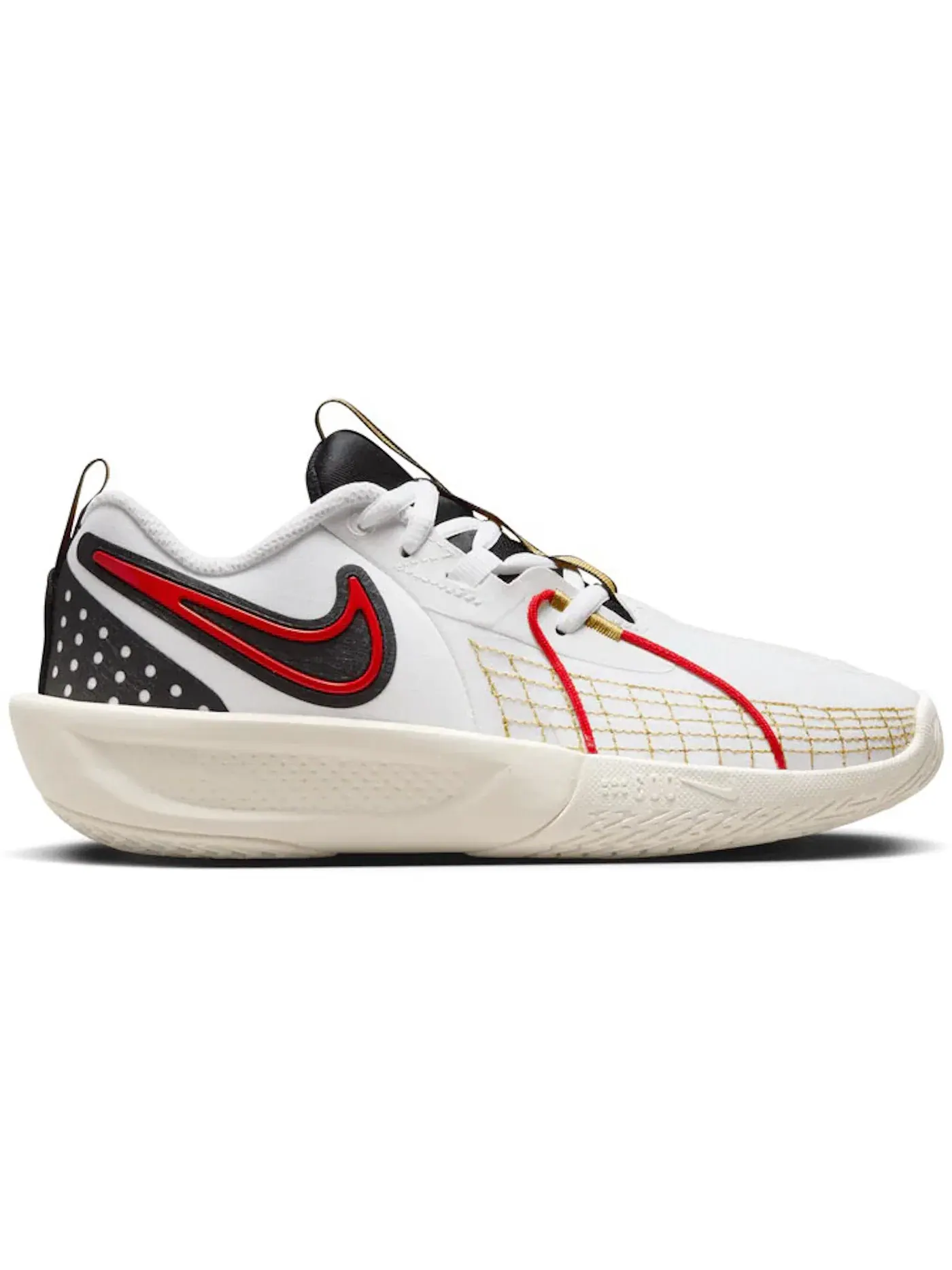 Детские кроссовки для баскетбола Nike Air Zoom GT Cut 3 Nike — изображение 1 из 1, белый/черный//красный