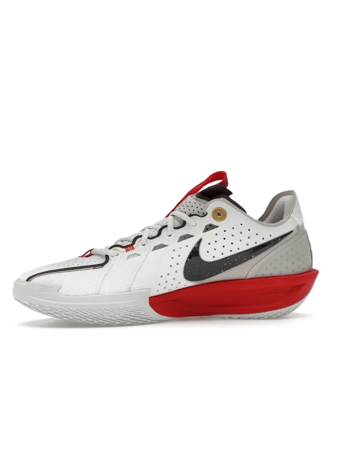 Мужские кроссовки для баскетбола Nike Air Zoom GT Cut 3 Year of the Snake — изображение 3 из 4, светлый хаки/красный