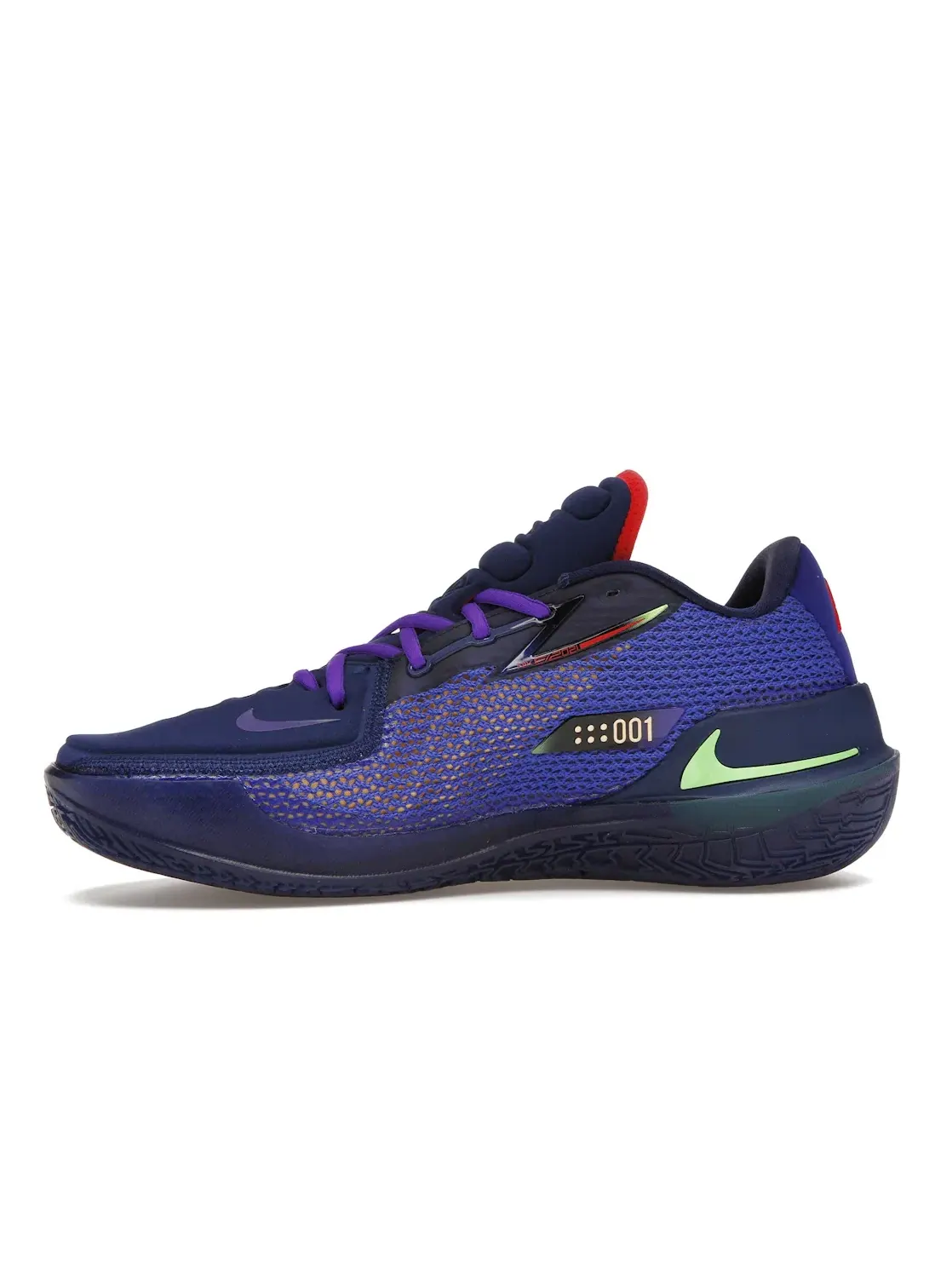 Мужские кроссовки для баскетбола Nike Air Zoom GT Cut — изображение 3 из 4, синий/зеленый-красный