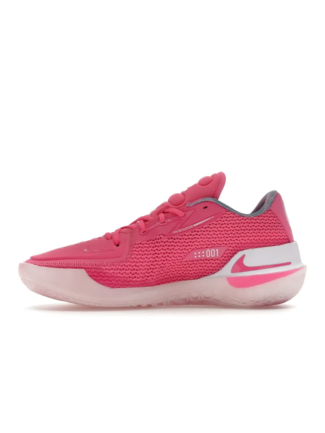Мужские кроссовки для баскетбола Nike Air Zoom GT Cut — изображение 3 из 4, белый розовый