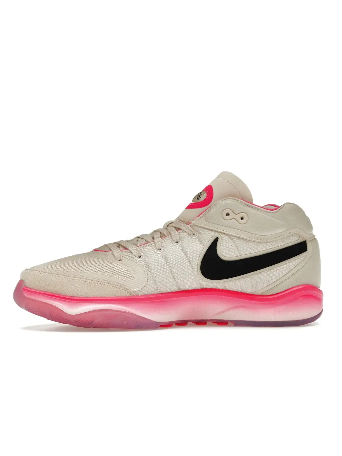 Мужские кроссовки для баскетбола Nike Air Zoom GT Hustle 2 Nike — изображение 3 из 4, черный/розовый/розовый