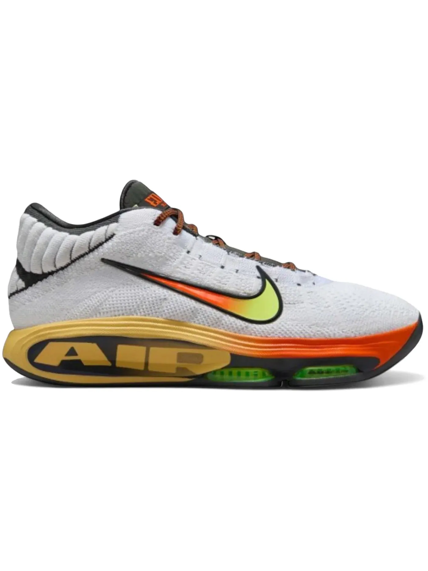 Мужские кроссовки с высоким верхом Nike Air Zoom GT Hustle 3 Nike — изображение 1 из 1, белый оранжевый