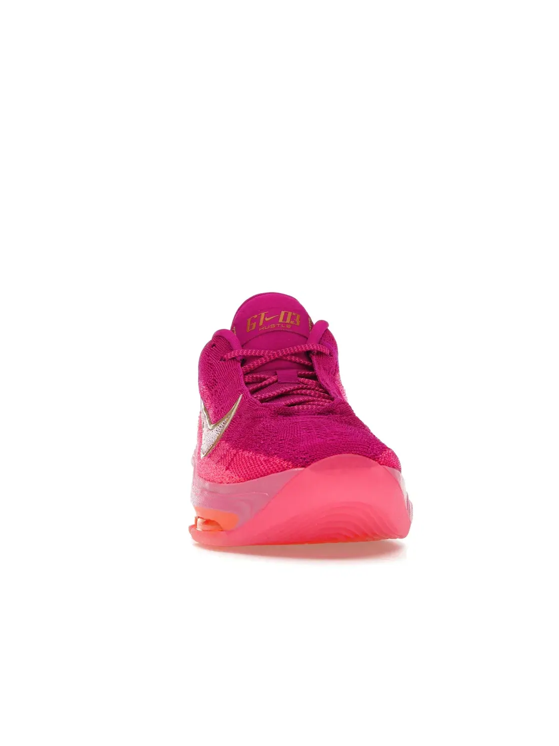 Мужские кроссовки для баскетбола с амортизацией Air Zoom Nike Air Zoom GT Hustle 3 — изображение 2 из 4, розовый//оранжевый