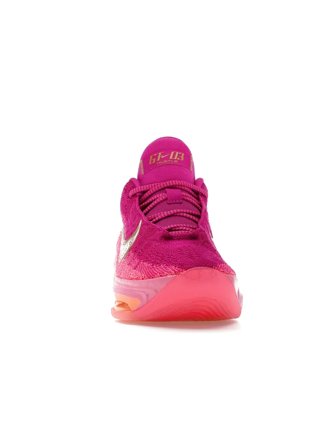 Женские кроссовки для бега Nike Air Zoom GT Hustle 3 Nike — изображение 2 из 4, розовый оранжевый