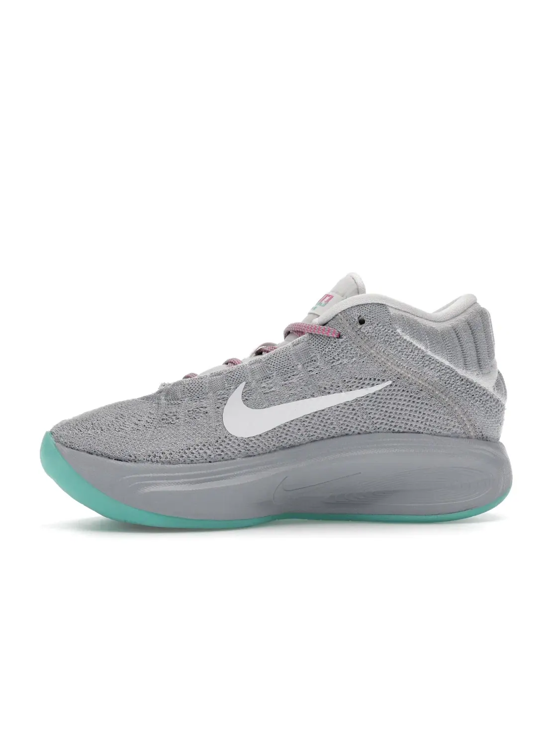 Мужские кроссовки для баскетбола Nike Air Zoom GT Hustle 3 Nike — изображение 3 из 4, серый/розовый/платиновый