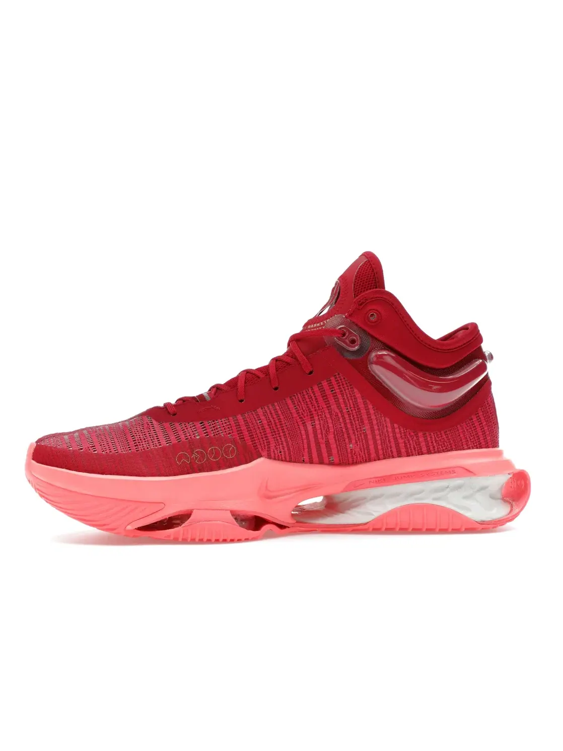 Мужские кроссовки для баскетбола Nike Air Zoom GT Jump 2 — изображение 3 из 4, красный/металлик красный
