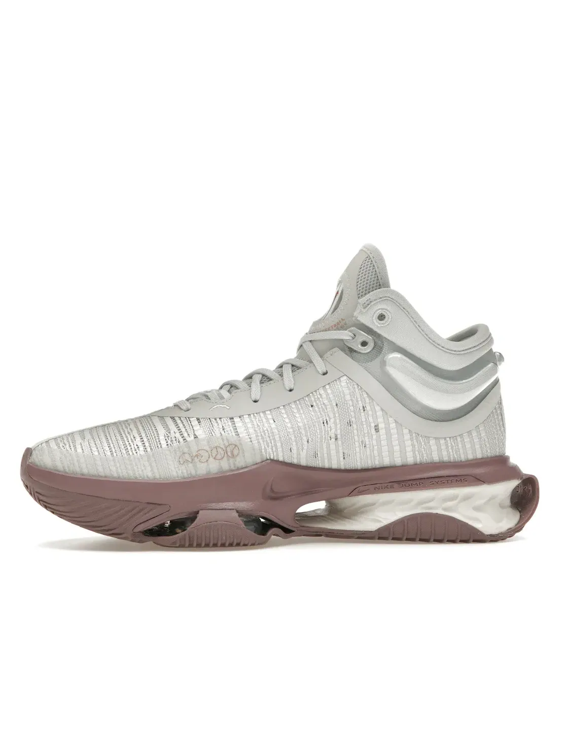 Мужские кроссовки для баскетбола Nike Air Zoom GT Jump 2 Nike — изображение 3 из 4, металлик красный/-серый