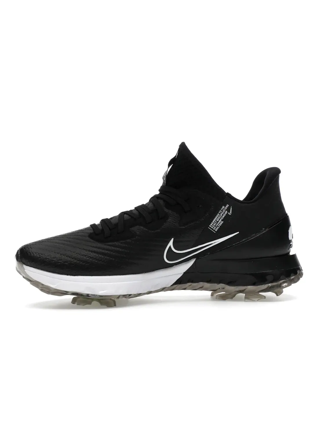 Мужские гольф-ботинки с шипами Nike Air Zoom Infinity Tour Golf — изображение 3 из 4, черный/белый//белый