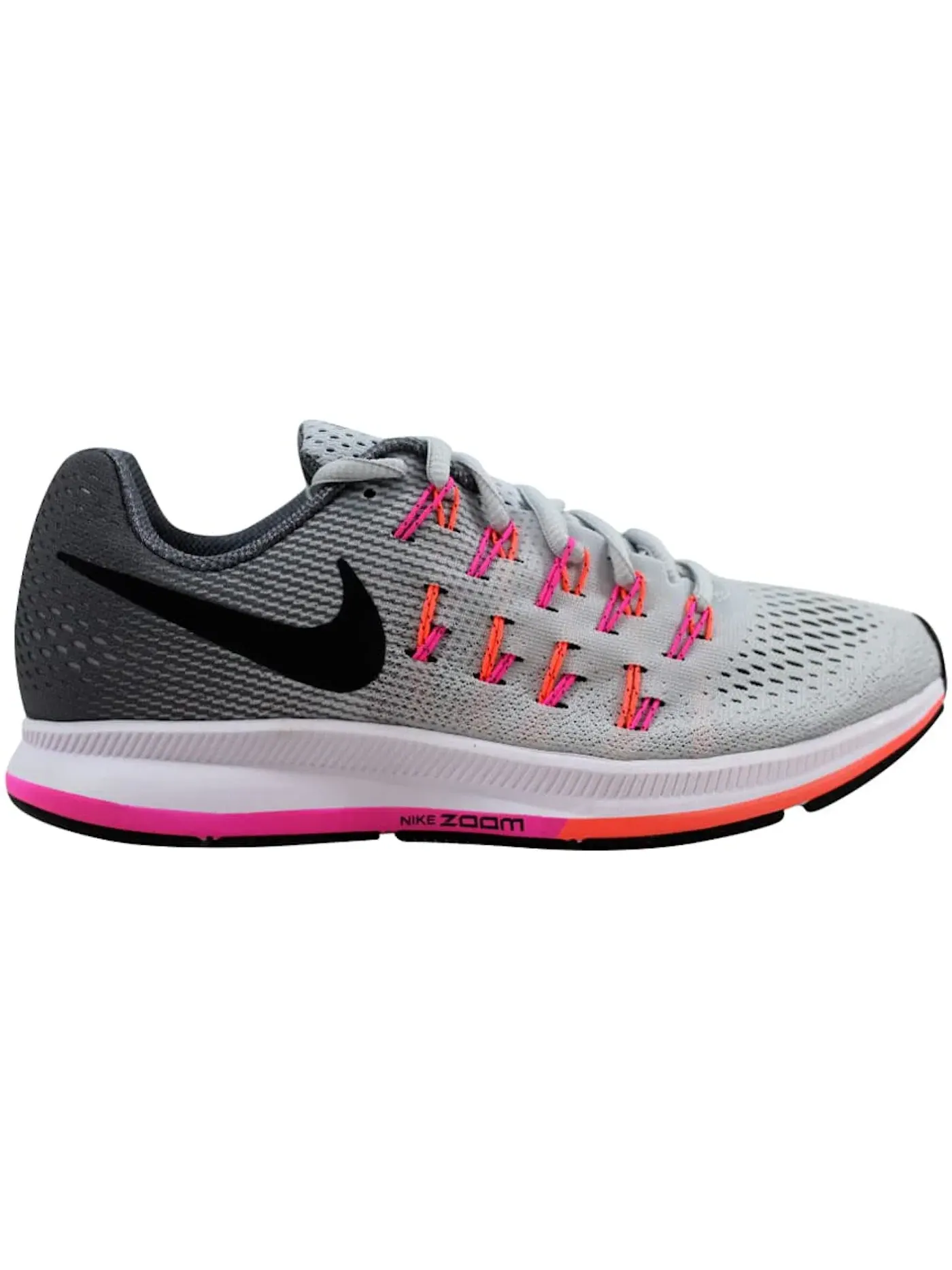 Женские кроссовки для бега Nike Air Zoom Pegasus 33 — изображение 1 из 1, платиновый/черный-серый