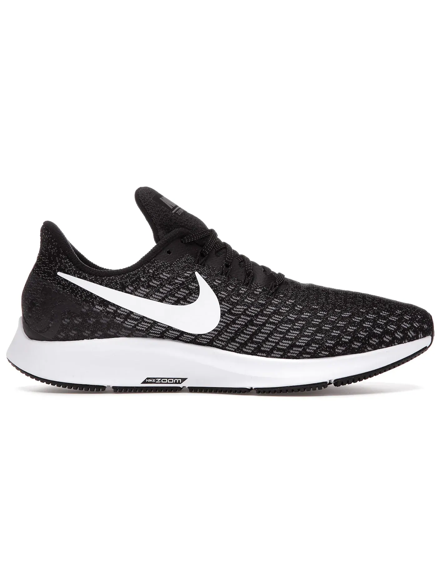 Мужские кроссовки с амортизацией Nike Air Zoom Pegasus 35 — изображение 1 из 1, черный/белый серый