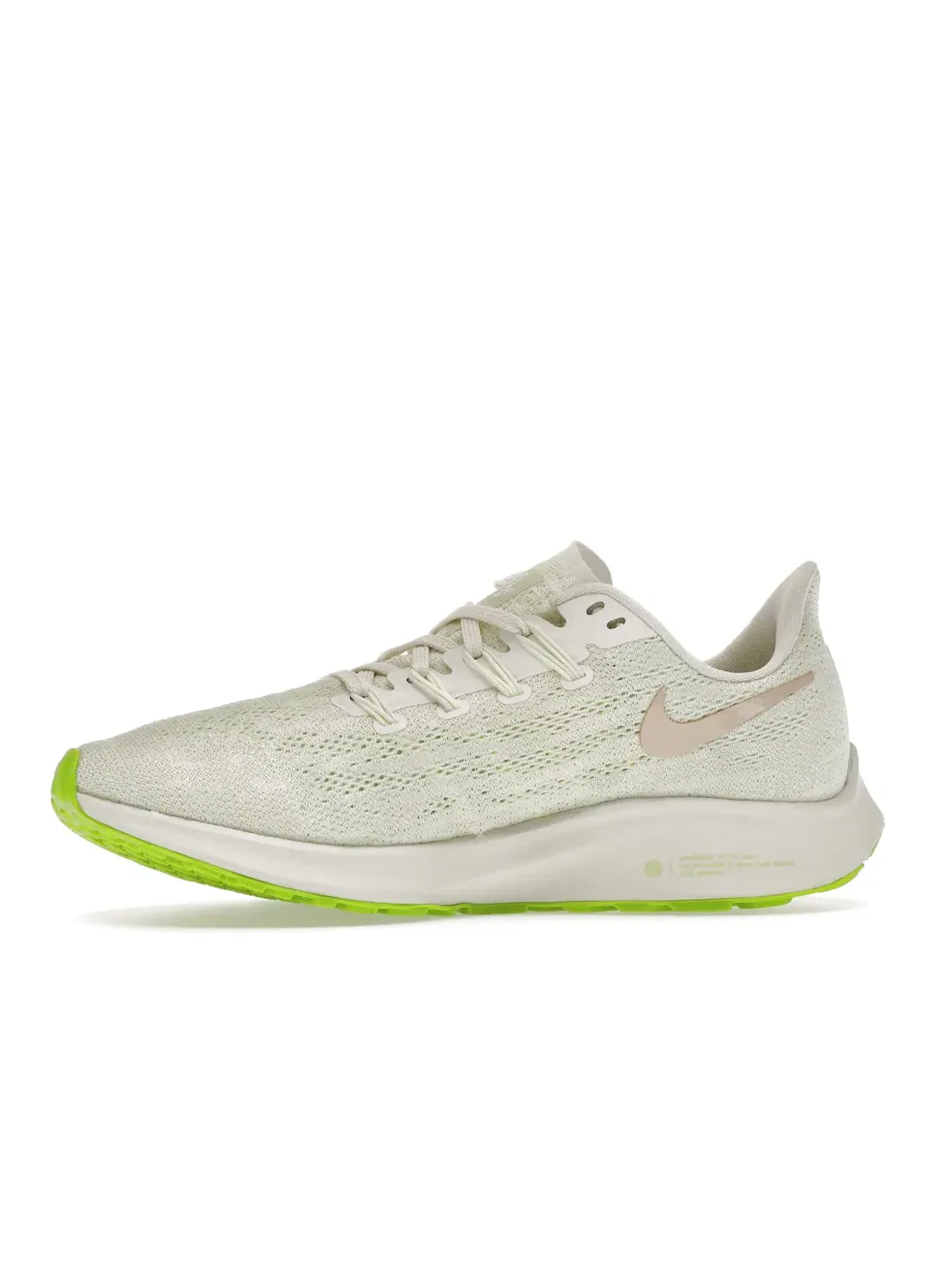 Женские кроссовки для бега с амортизацией Nike Air Zoom Pegasus 36 — изображение 3 из 4, бежевый---зеленый