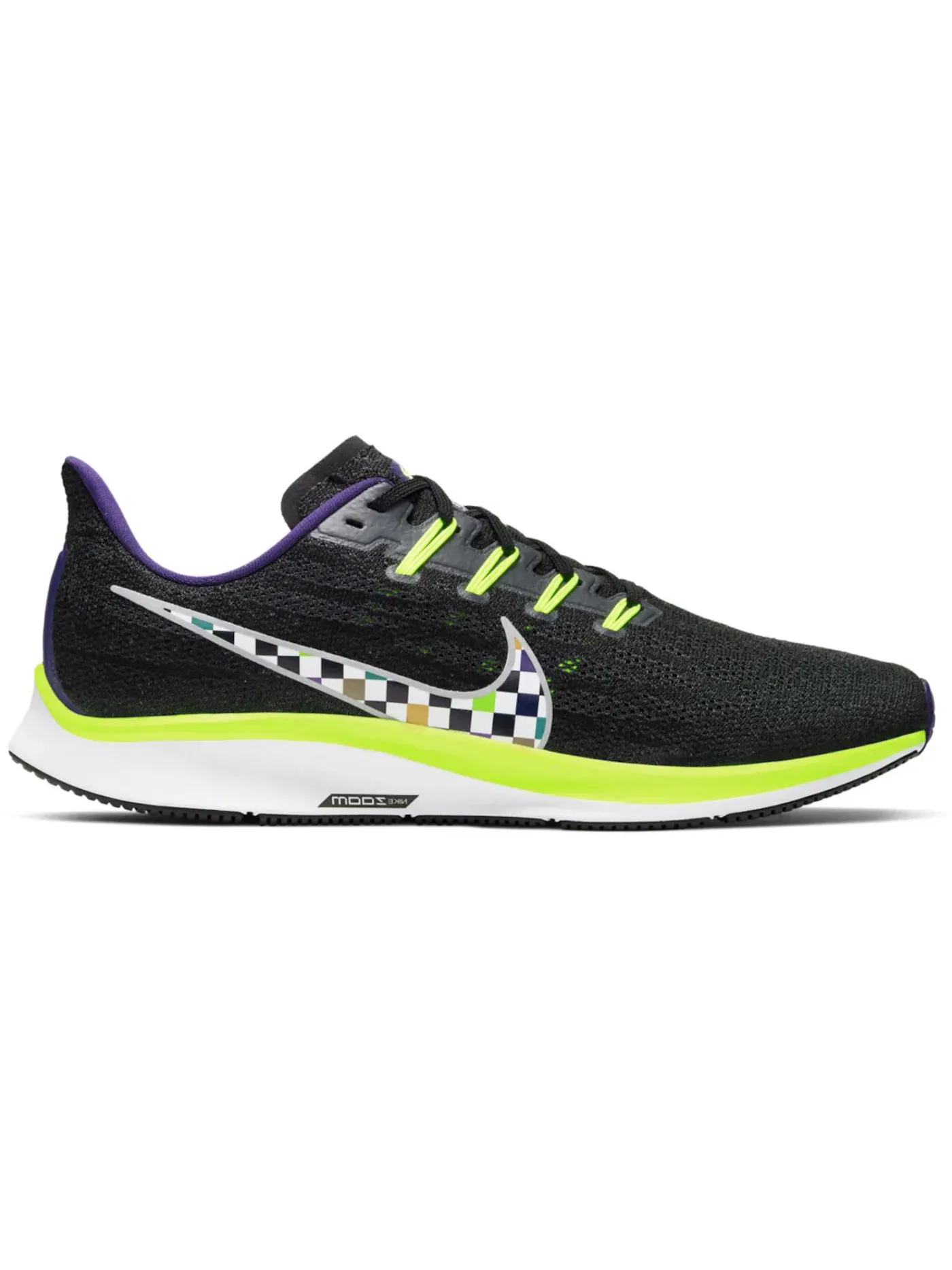Мужские кроссовки беговые Nike Air Zoom Pegasus 36 — изображение 1 из 1, черный/мульти-/белый