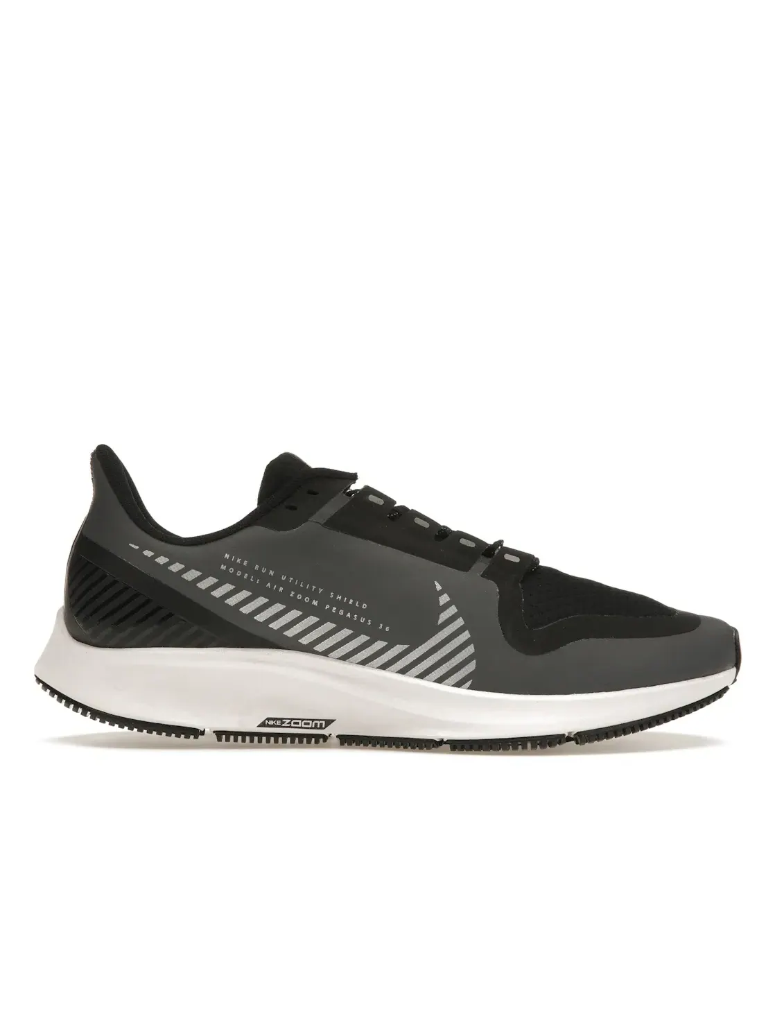 Мужские кроссовки беговые Nike Air Zoom Pegasus 36 Shield — изображение 1 из 4, серый/серебристый/черный