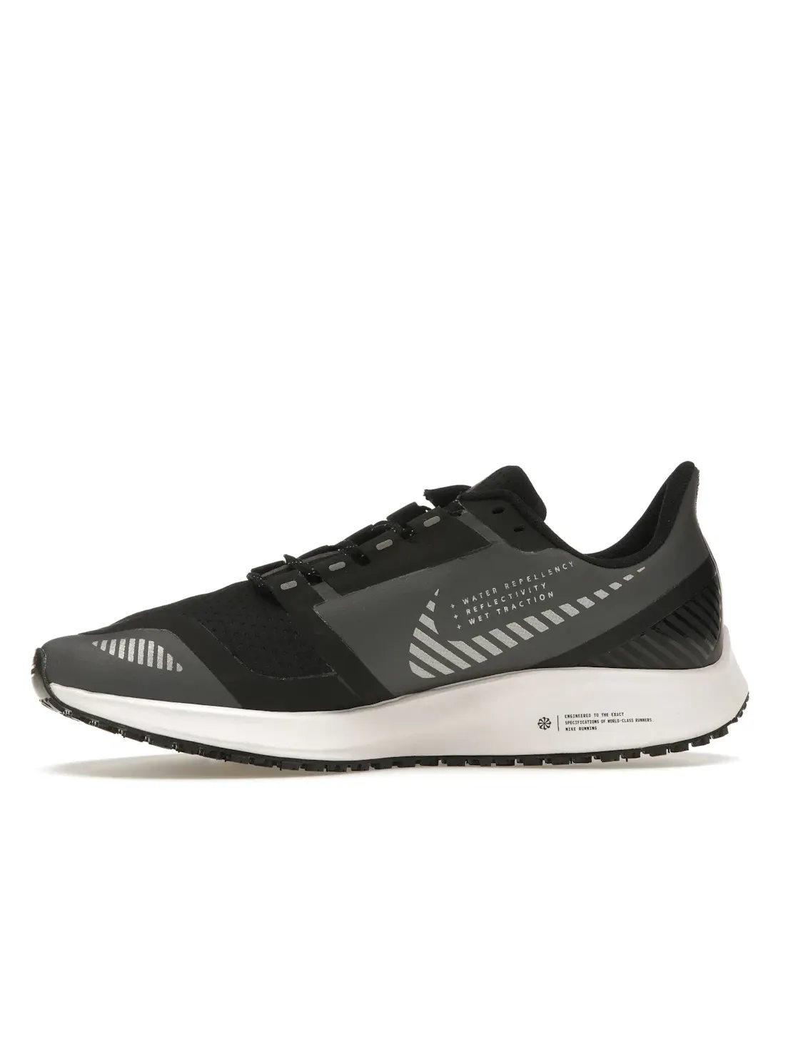 Мужские кроссовки беговые Nike Air Zoom Pegasus 36 Shield — изображение 3 из 4, серый/серебристый/черный