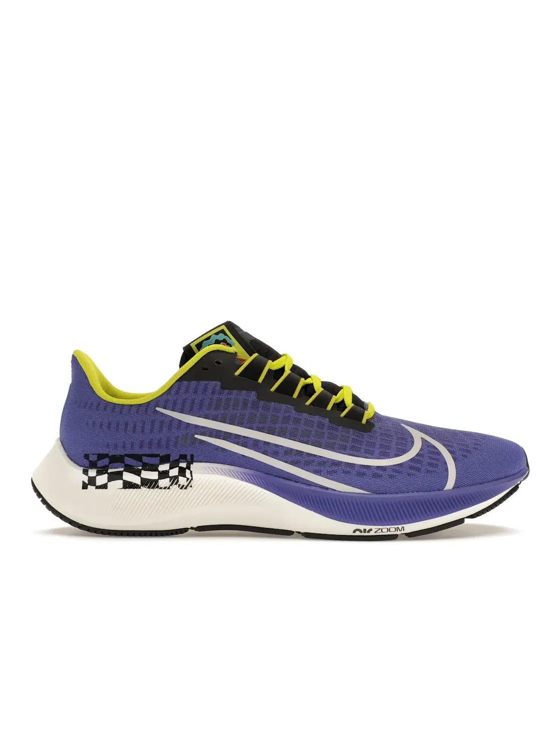 Мужские кроссовки с амортизацией Air Zoom Pegasus 37 A.I.R Chaz Bear Nike — изображение 1 из 4, фиолетовый черный яркий