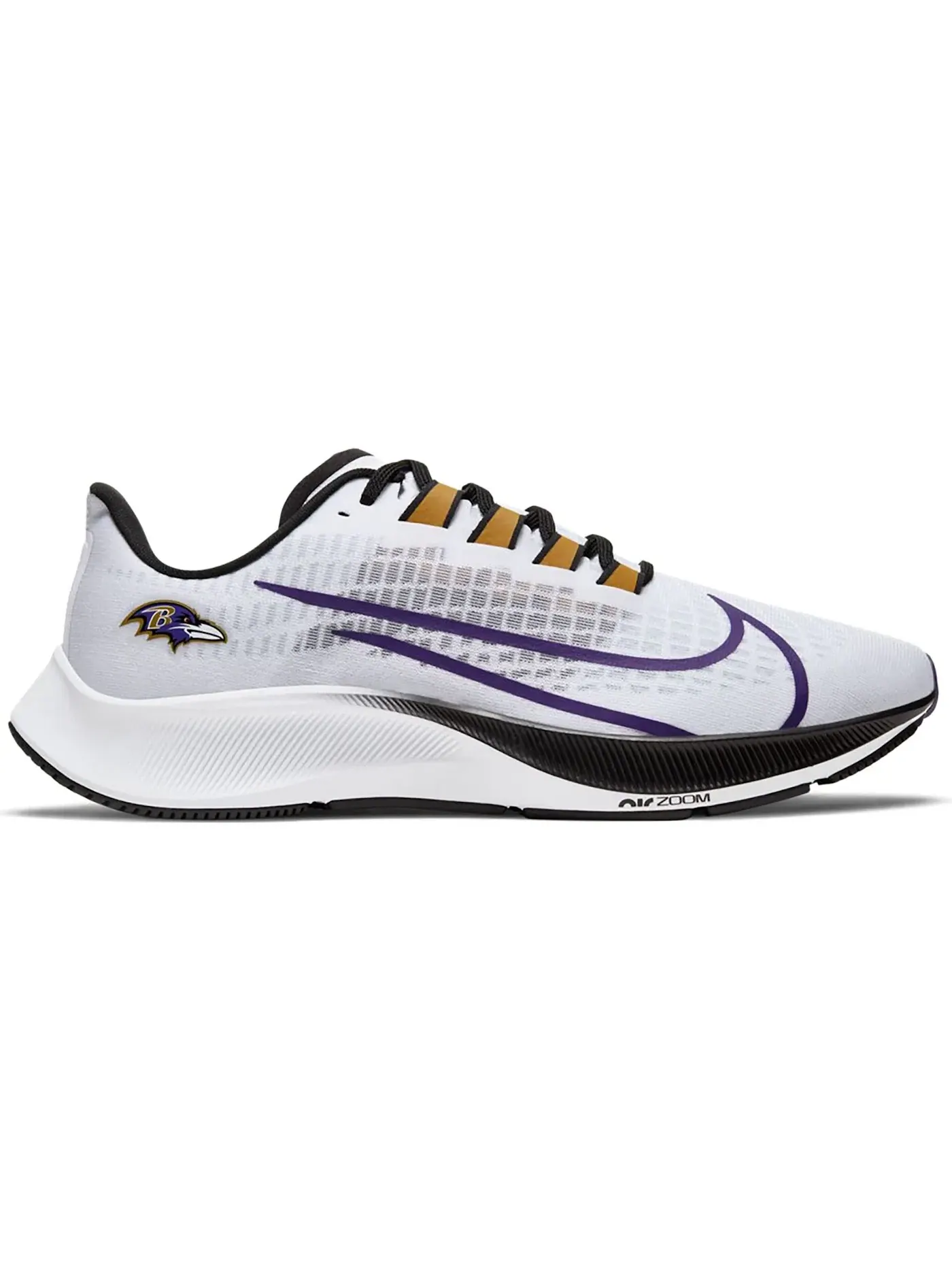 Мужские кроссовки с амортизацией Nike Air Zoom Pegasus 37 Nike — изображение 1 из 1, белый/платиновый-черный