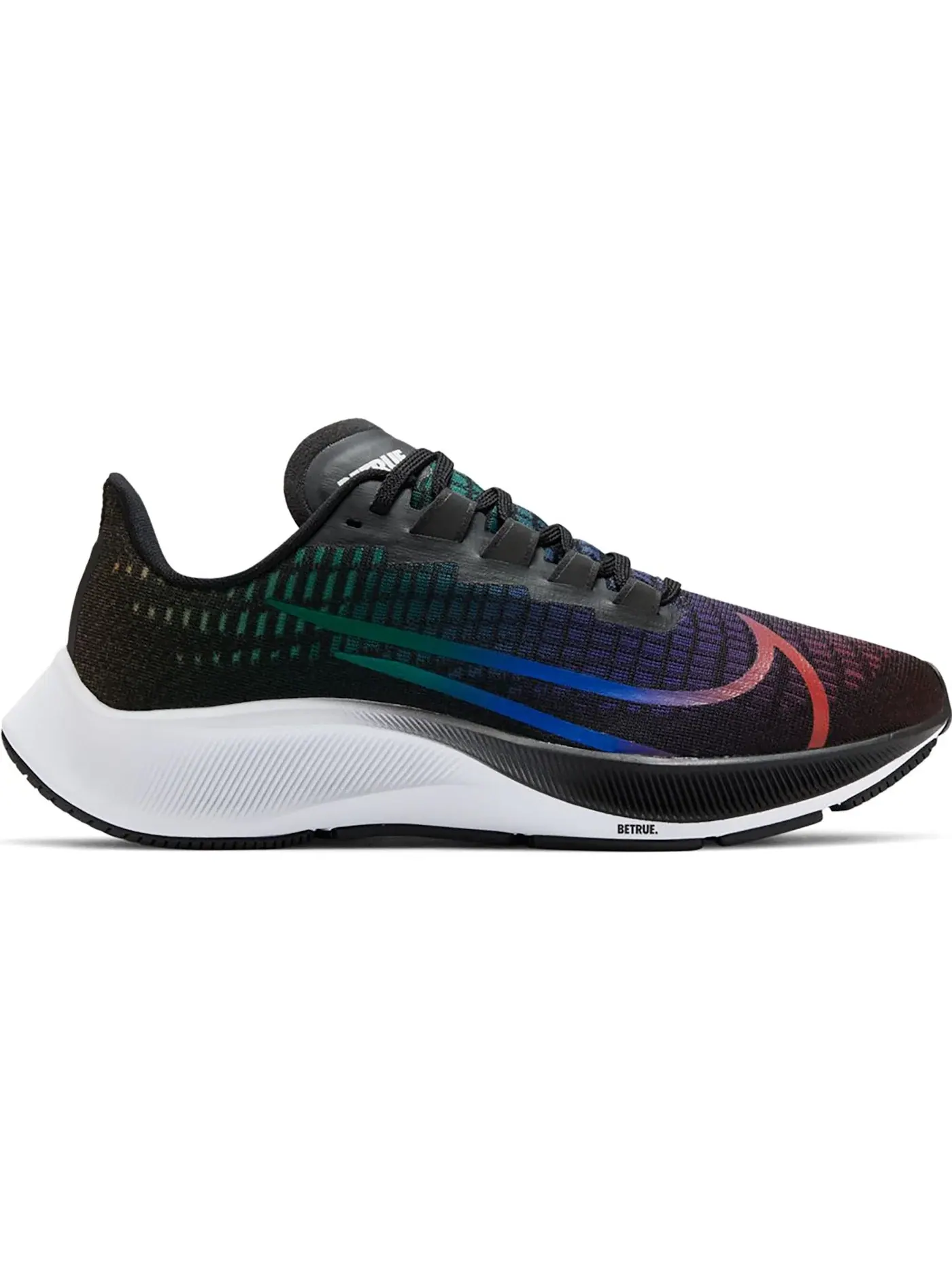 Женские кроссовки для бега Nike Air Zoom Pegasus 37 — изображение 1 из 1, черный/мульти--белый