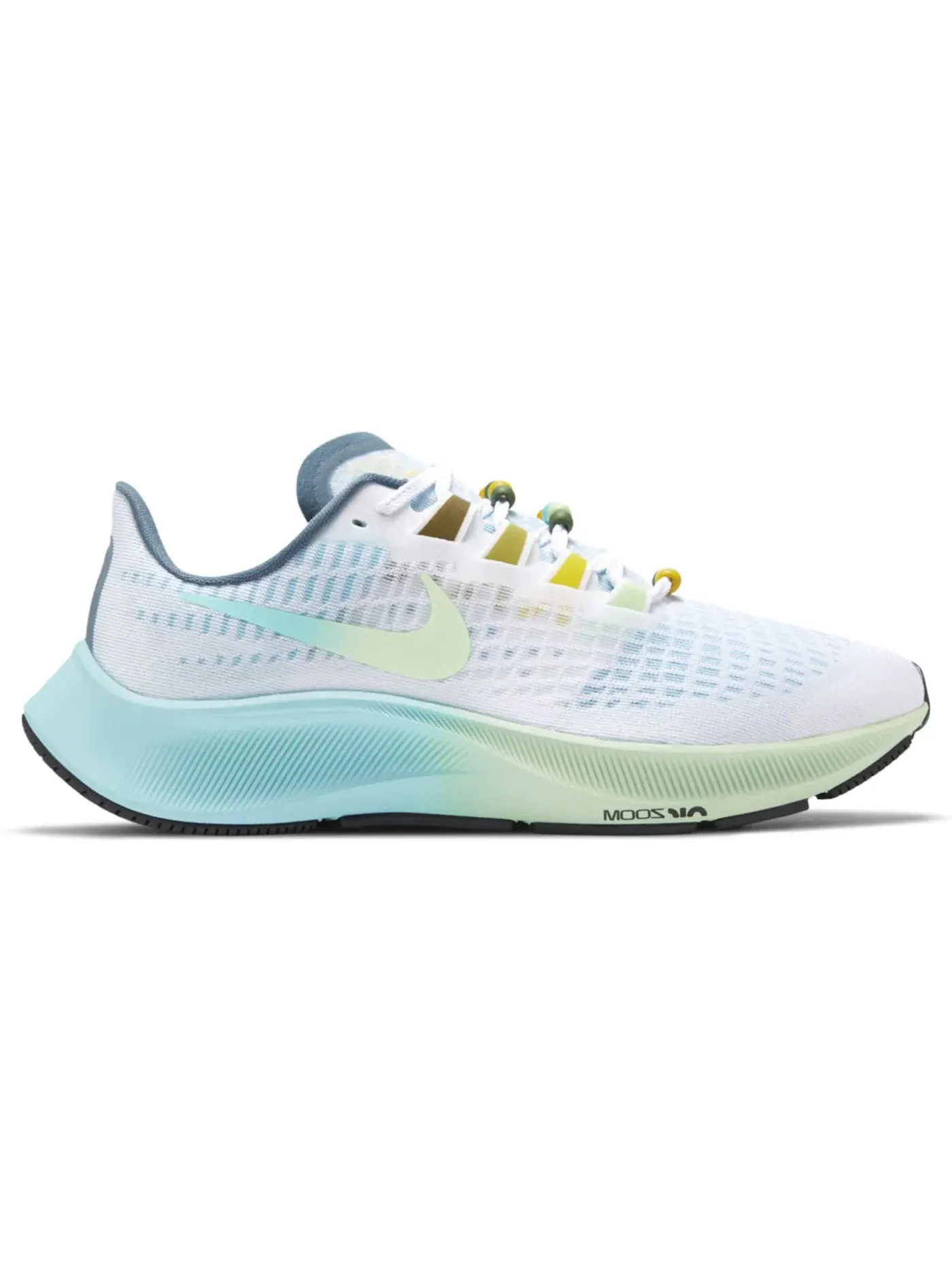 Женские кроссовки для бега Nike Air Zoom Pegasus 37 — изображение 1 из 1, белый/зеленый
