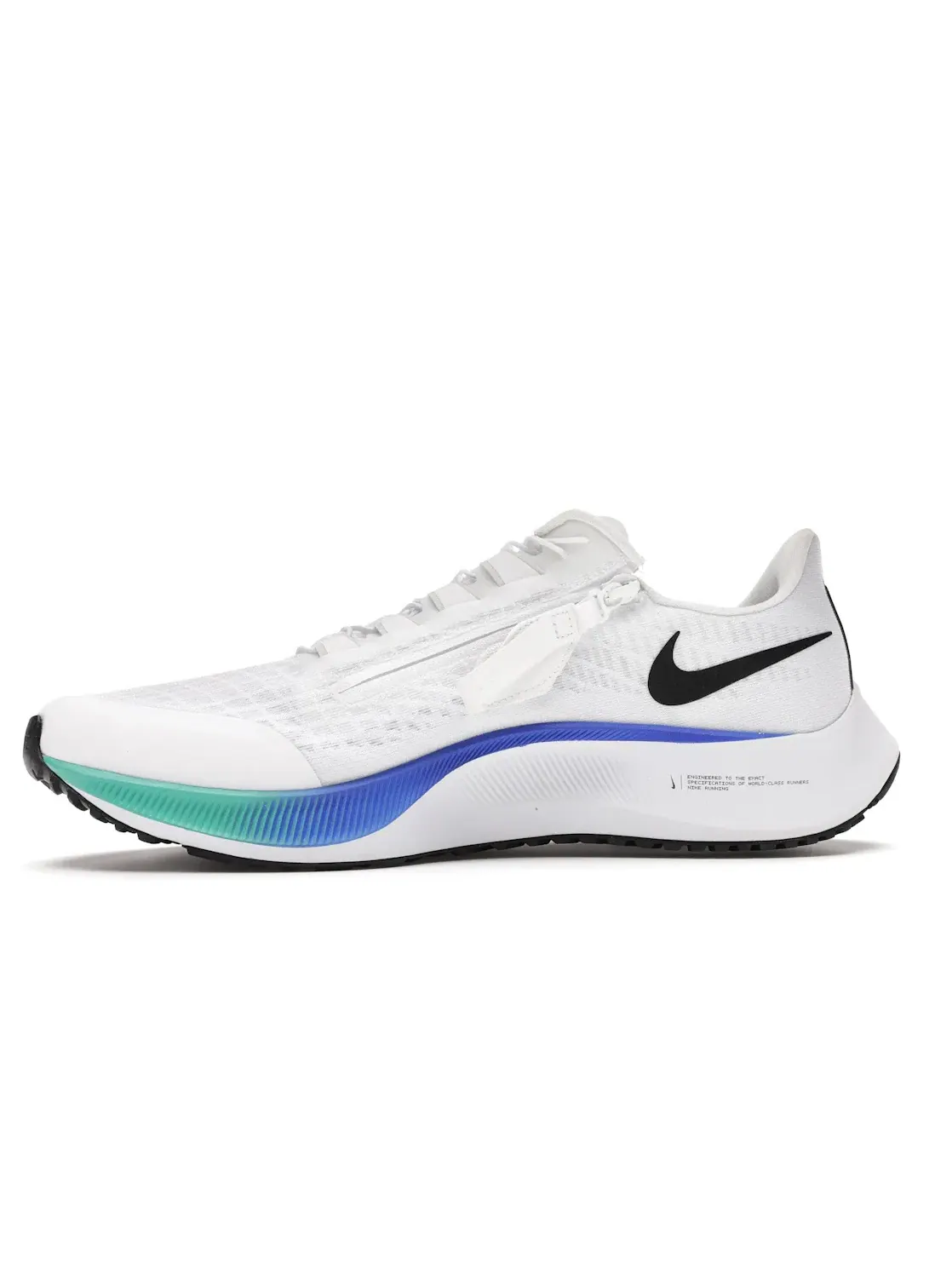 Мужские кроссовки с системой FlyEase Nike Air Zoom Pegasus 37 Nike — изображение 3 из 4, белый/фиолетовый