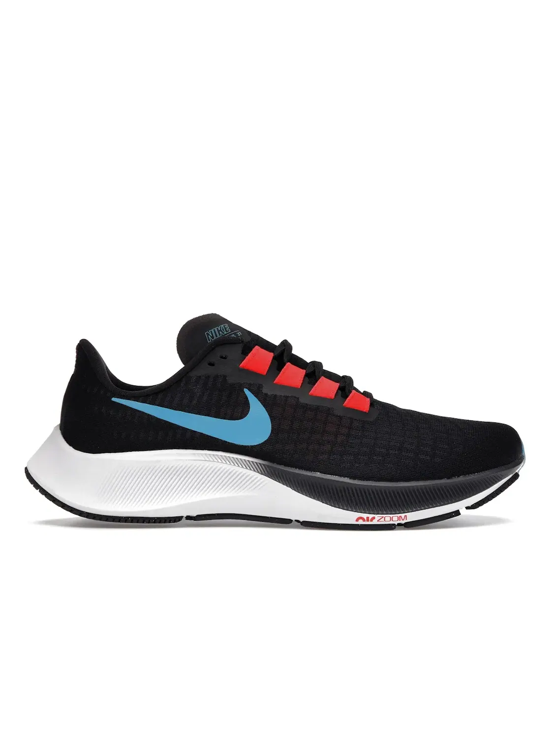 Мужские кроссовки для бега Nike Air Zoom Pegasus 37 — изображение 1 из 4, черный/светлый синий