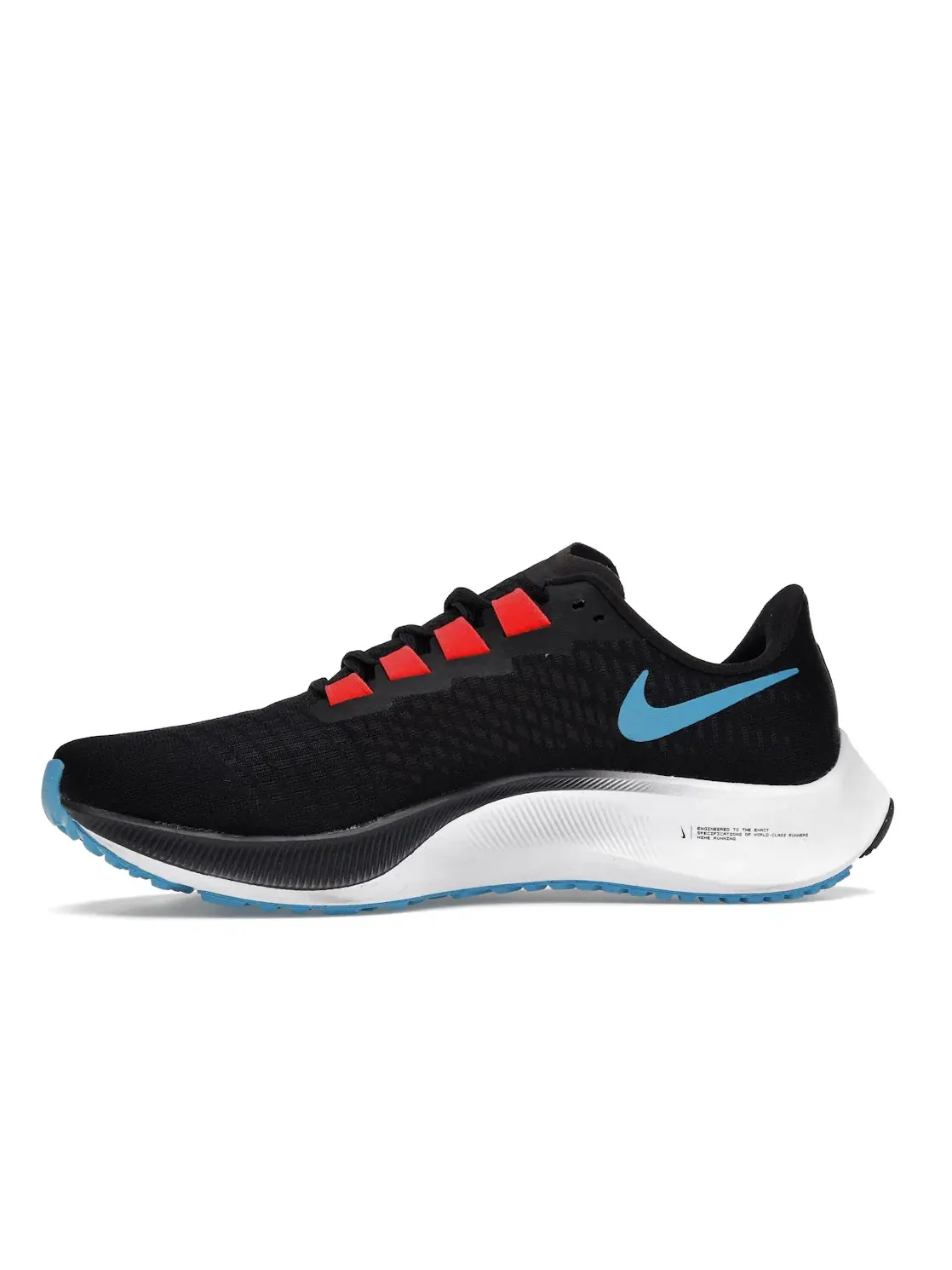 Мужские кроссовки для бега Nike Air Zoom Pegasus 37 — изображение 3 из 4, черный/светлый синий
