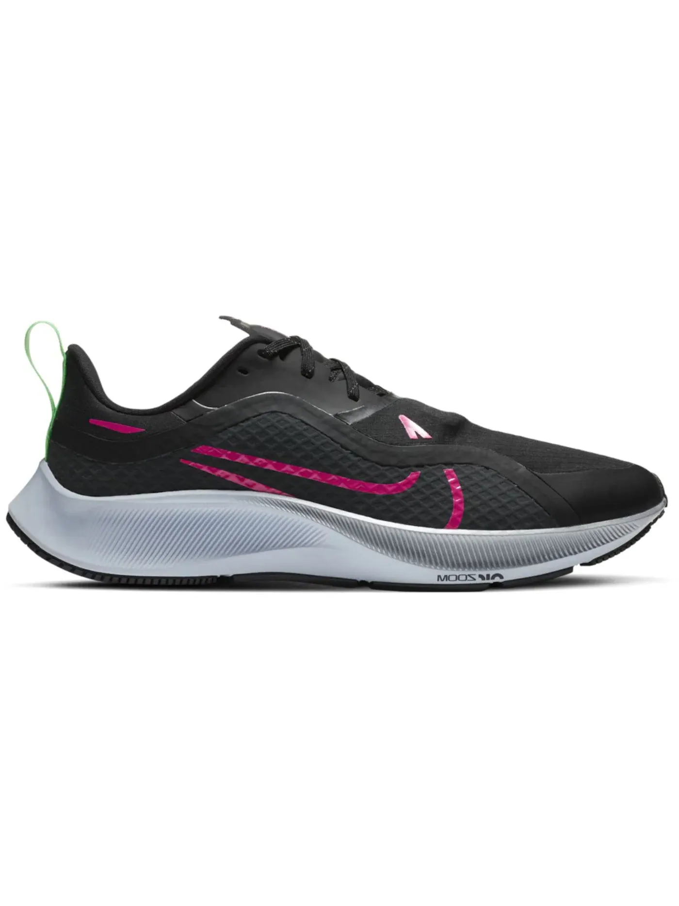 Мужские кроссовки для бега Nike Air Zoom Pegasus 37 Shield Nike — изображение 1 из 1, черный/серый//розовый