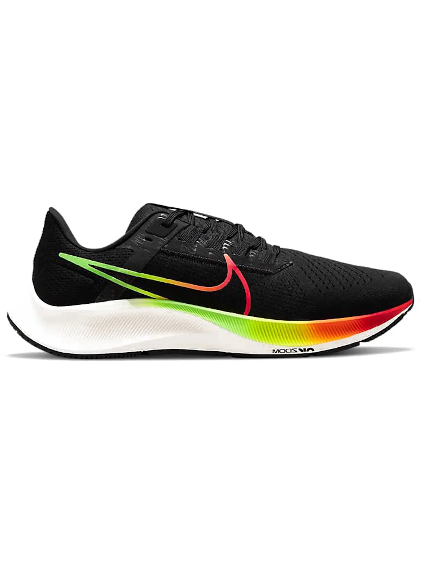 Мужские кроссовки для бега Nike Air Zoom Pegasus 38 — изображение 1 из 1, черный/зеленый/оранжевый
