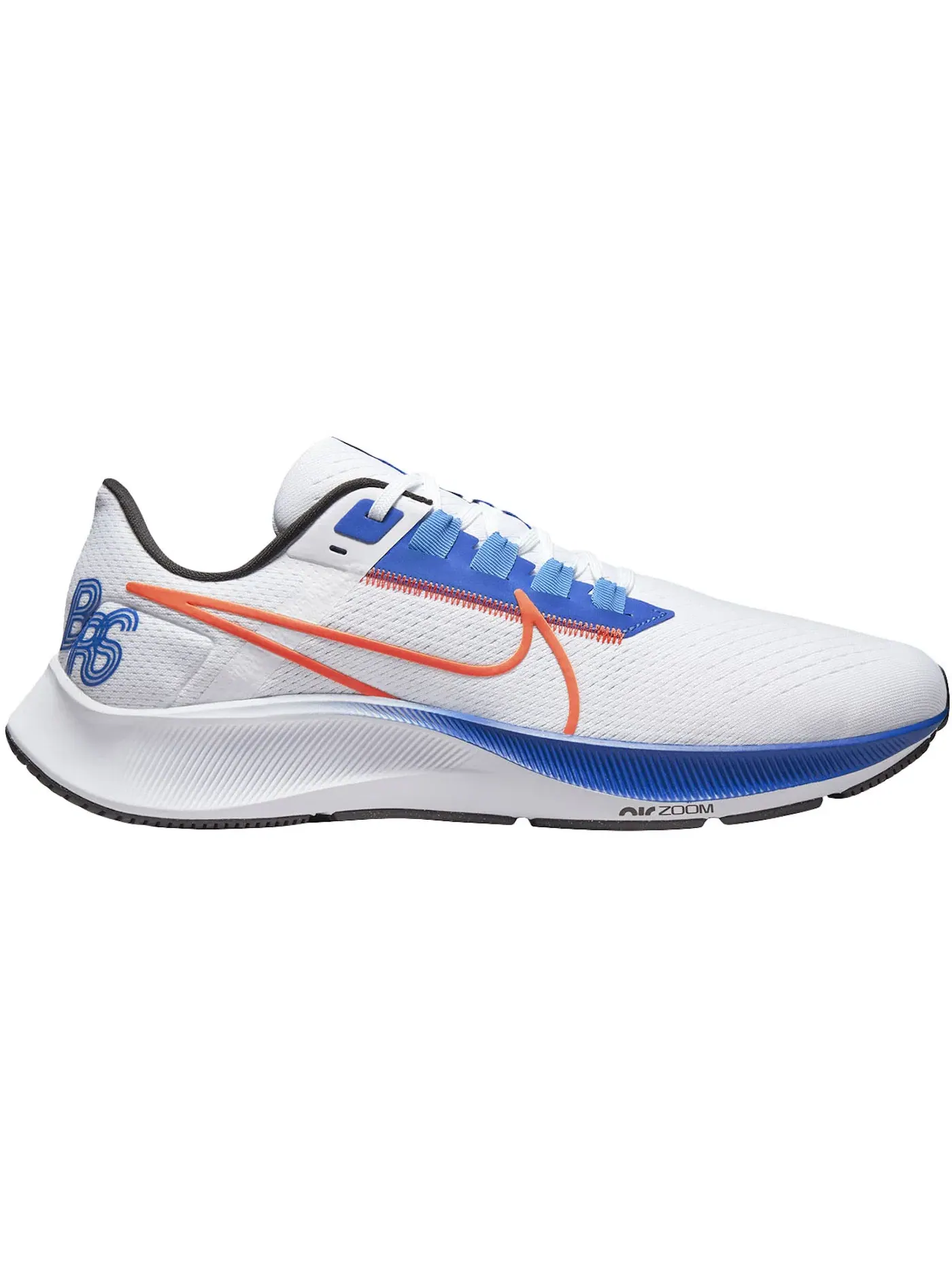 Мужские кроссовки беговые Nike Air Zoom Pegasus 38 Nike — изображение 1 из 1, белый//синий/оранжевый