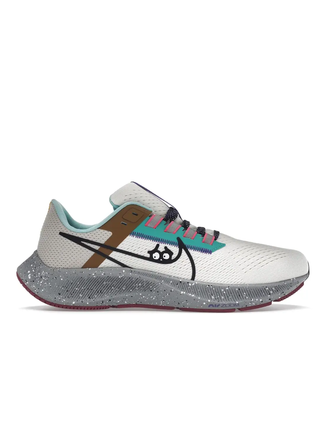 Мужские кроссовки беговые Nike Air Zoom Pegasus 38 — изображение 1 из 4, светлый серый черный
