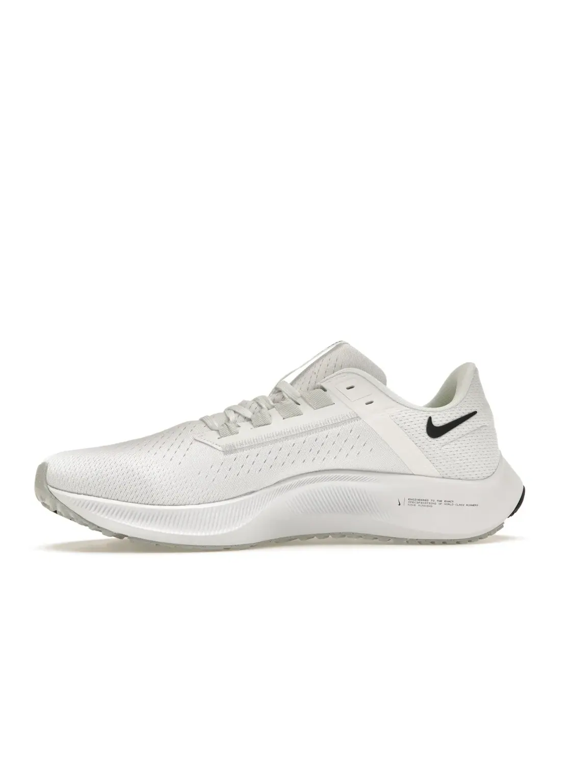 Мужские кроссовки для бега с амортизацией Nike Air Zoom Pegasus 38 — изображение 3 из 4, белый/платиновый--черный