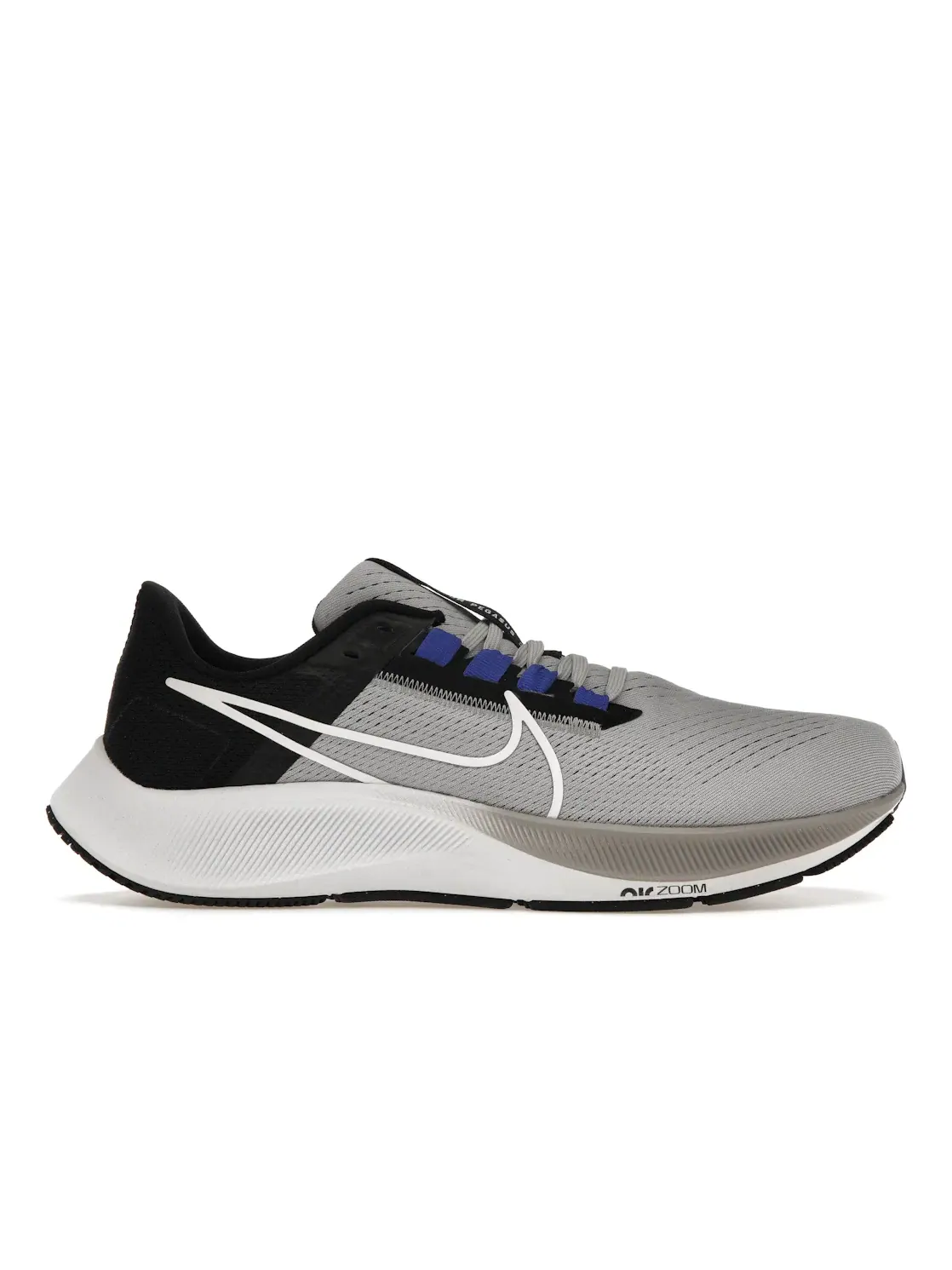 Мужские кроссовки для бега Nike Air Zoom Pegasus 38 — изображение 1 из 4, серый/черный//белый