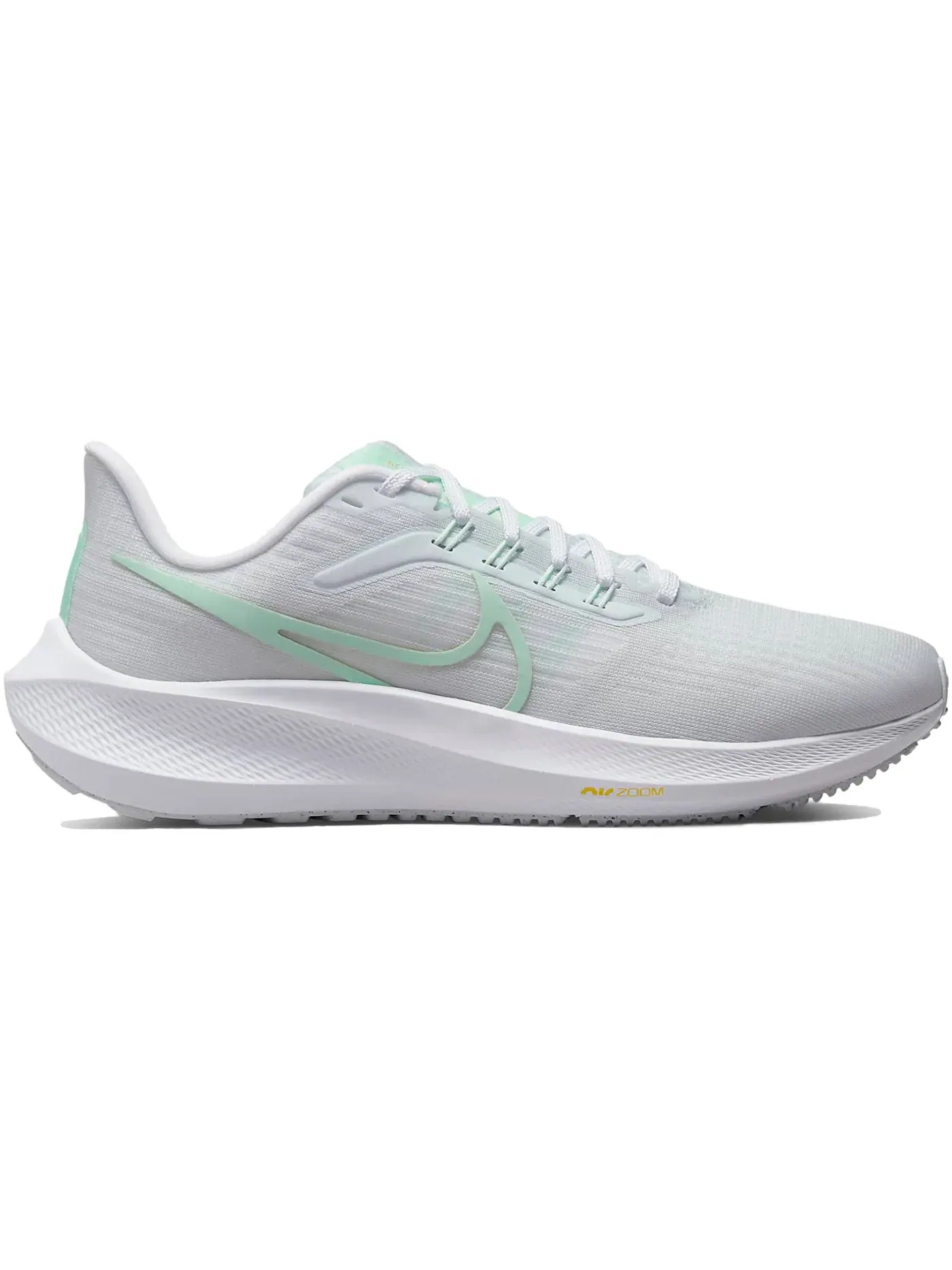 Женские кроссовки для бега Nike Air Zoom Pegasus 39 Nike — изображение 1 из 1, белый/платиновый/зеленый