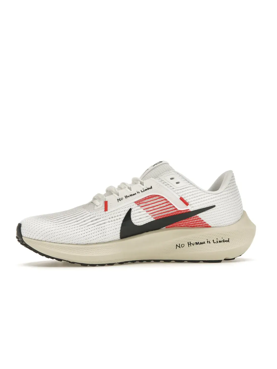 Мужские кроссовки для бега Nike Air Zoom Pegasus 40 — изображение 3 из 4, белый/красный//черный