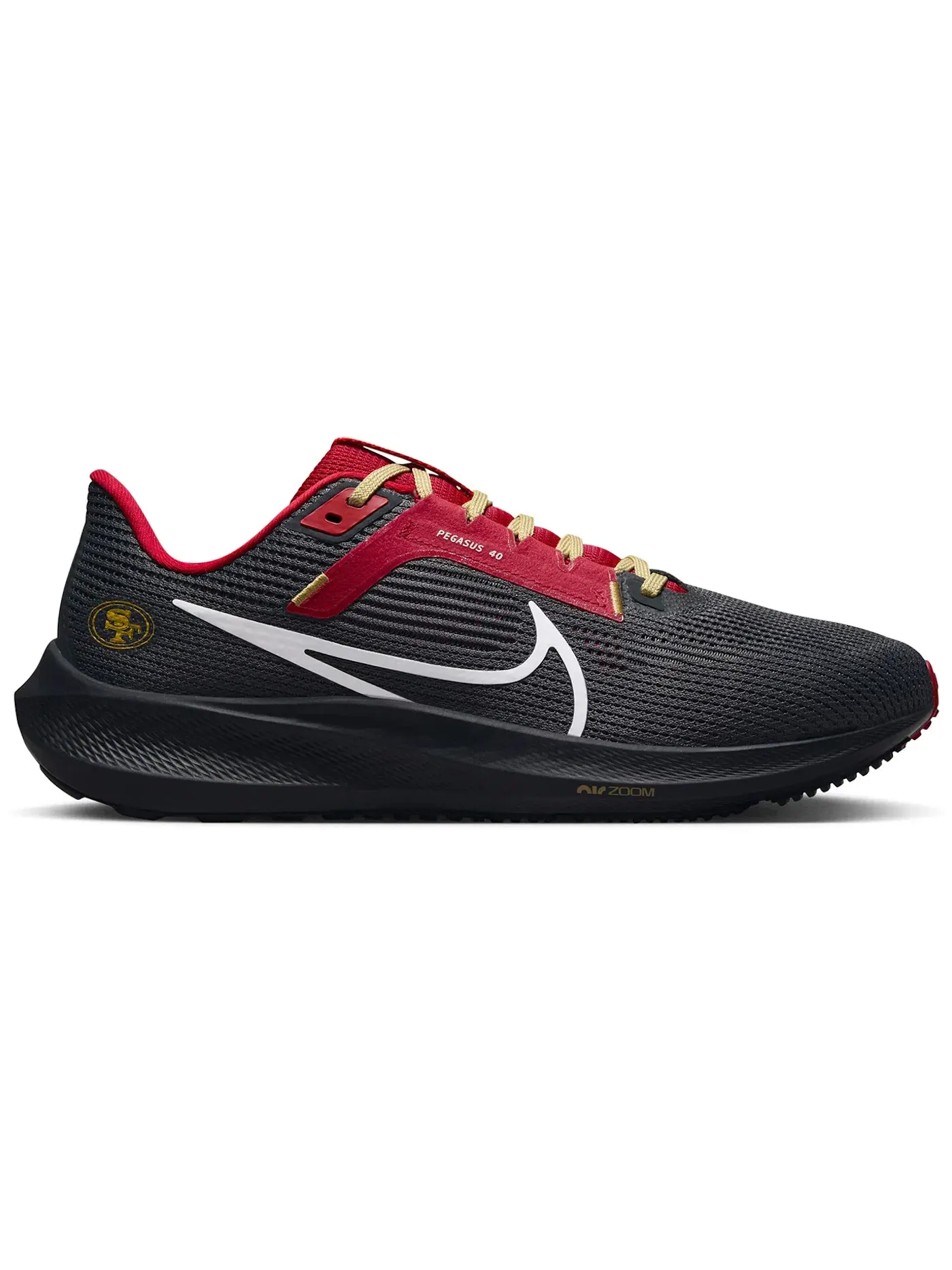 Мужские кроссовки для бега Nike Air Zoom Pegasus 40 Nike — изображение 1 из 1, красный/золотистый/белый