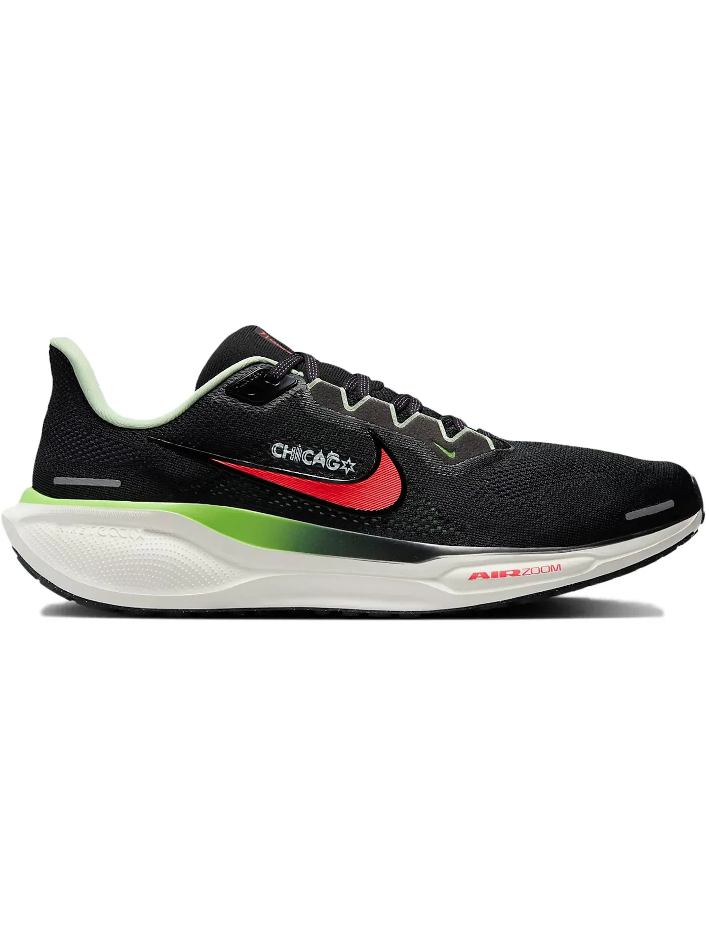 Мужские кроссовки беговые Nike Air Zoom Pegasus 41 Nike — изображение 1 из 1, черный/зеленый//яркий
